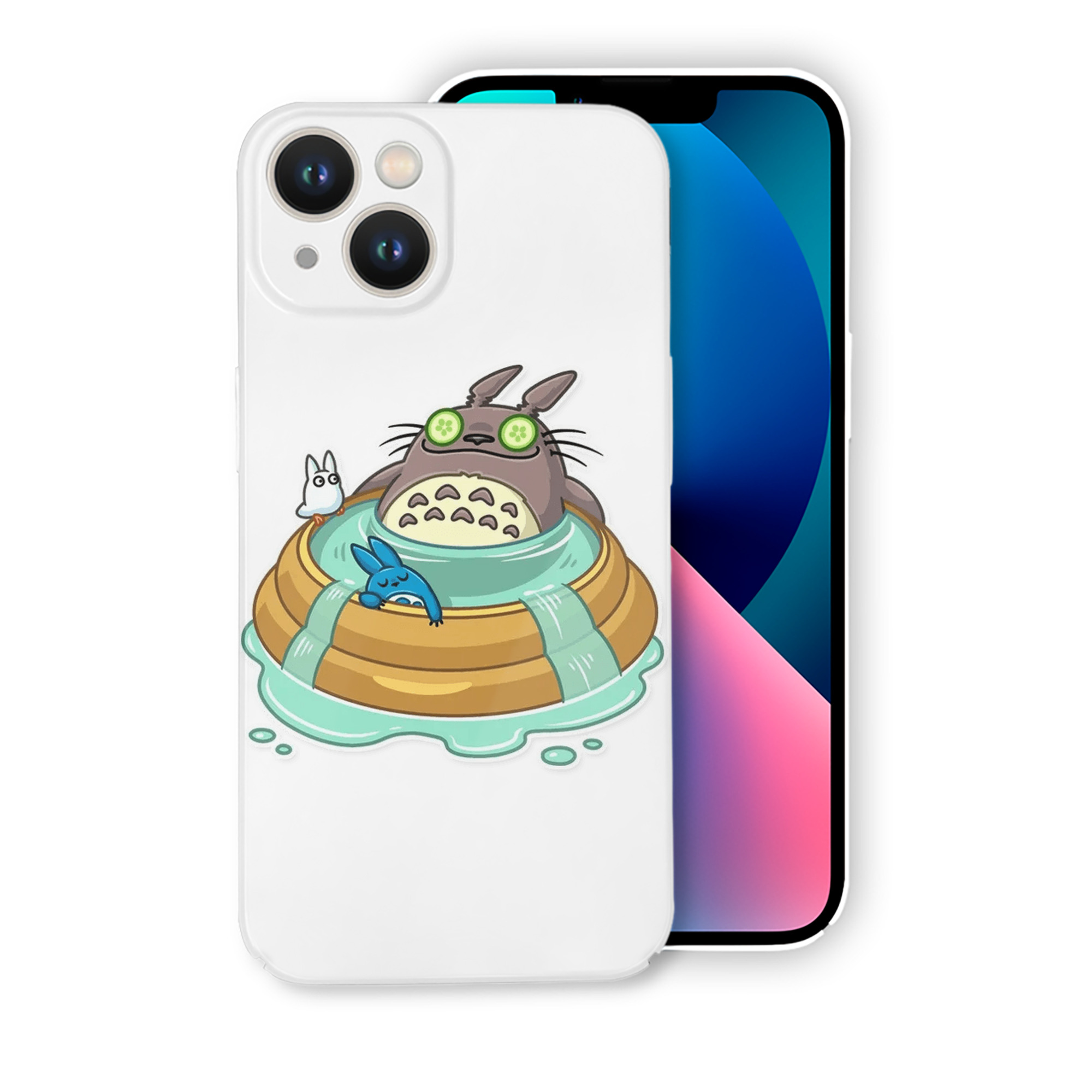 （画像用） となりのトトロ 草壁メイ 草壁サツキ My Neighbor Totoro Satsuki Kusakabe Mei Kusakabe 【iPhone 14シリーズ対応】ハードケース