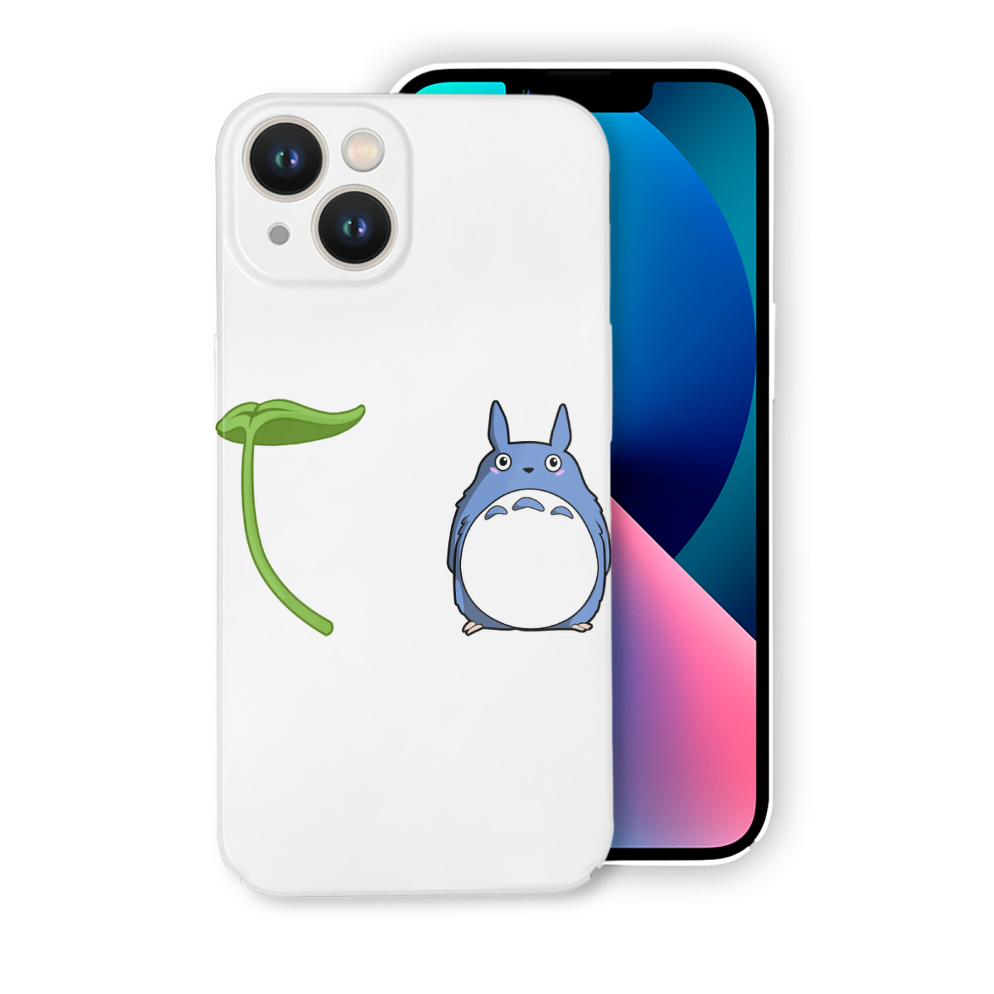 （画像用） となりのトトロ 草壁メイ 草壁サツキ My Neighbor Totoro Satsuki Kusakabe Mei Kusakabe 【iPhone 14シリーズ対応】ハードケース