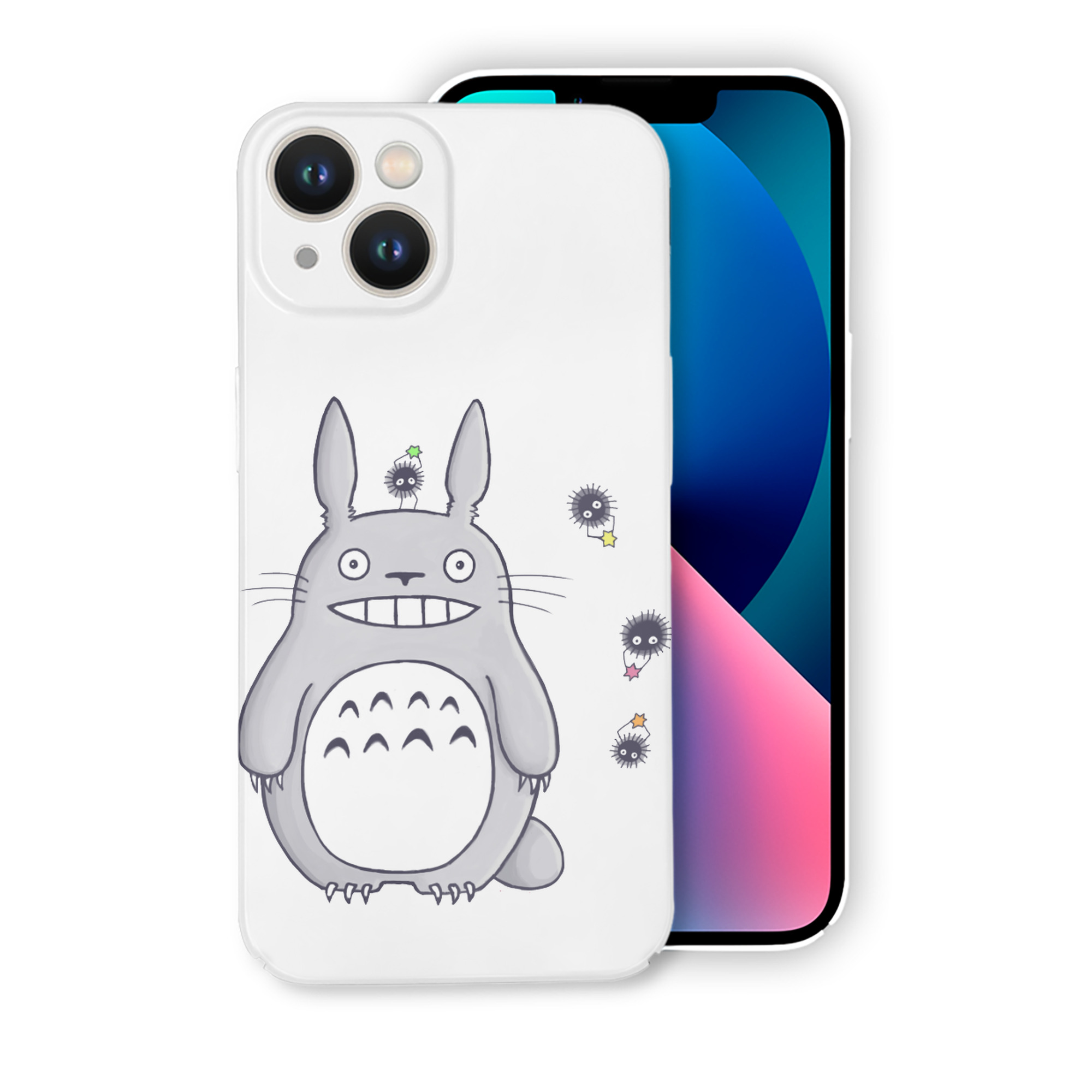 （画像用） となりのトトロ 草壁メイ 草壁サツキ My Neighbor Totoro Satsuki Kusakabe Mei Kusakabe 【iPhone 14シリーズ対応】ハードケース