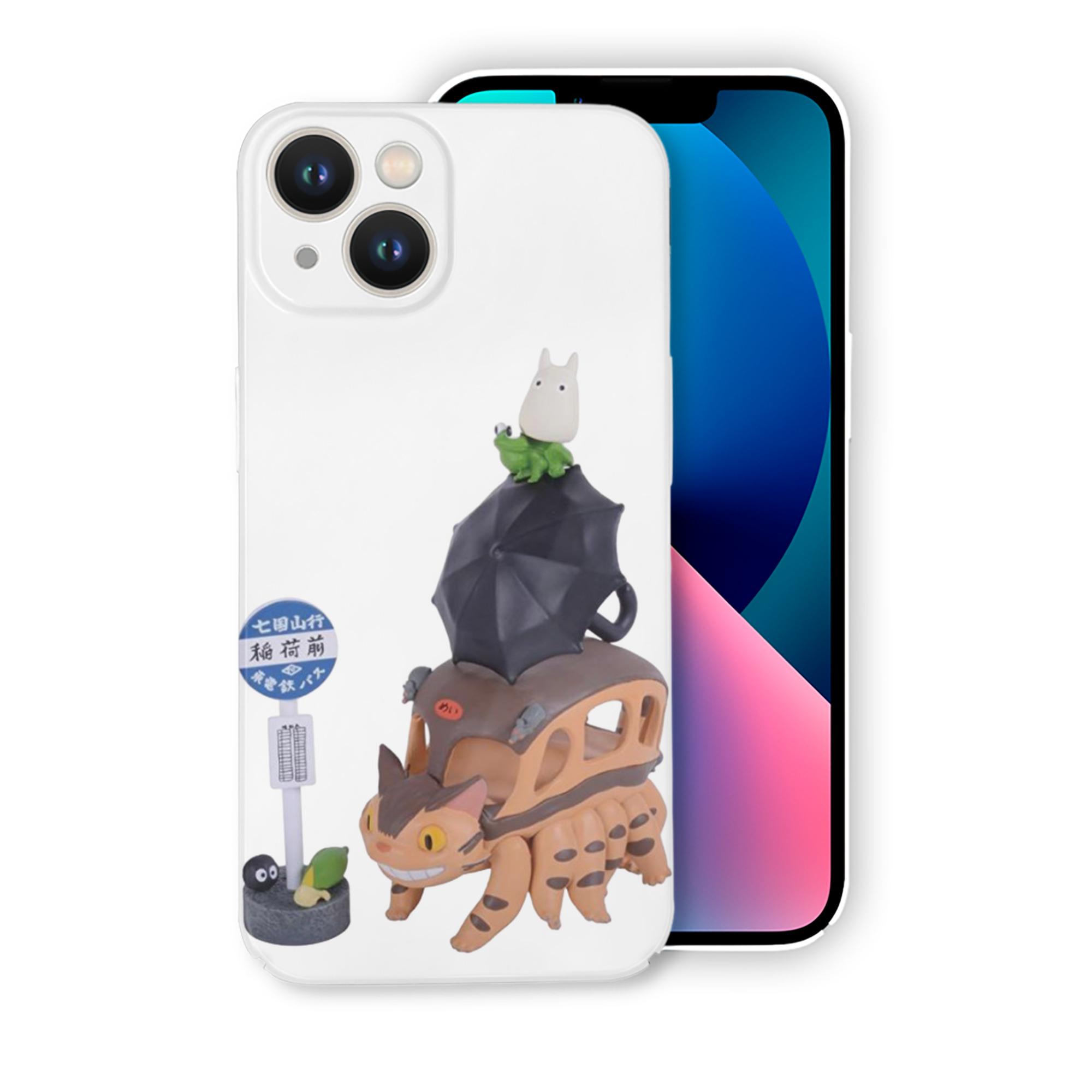 （画像用） となりのトトロ 草壁メイ 草壁サツキ My Neighbor Totoro Satsuki Kusakabe Mei Kusakabe 【iPhone 14シリーズ対応】ハードケース