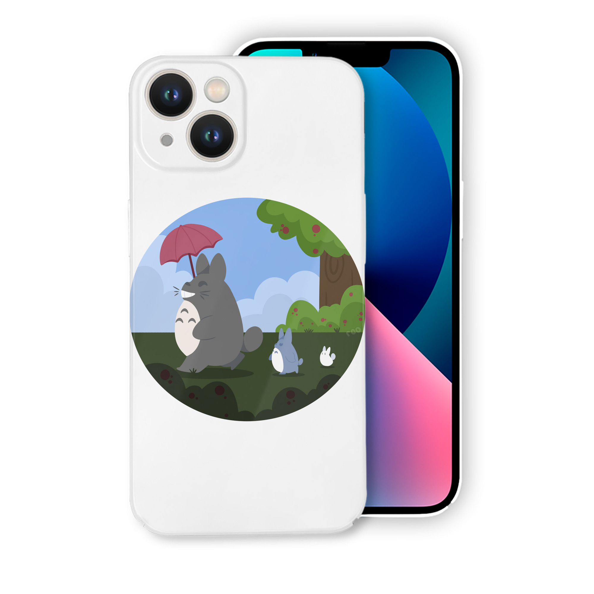 （画像用） となりのトトロ 草壁メイ 草壁サツキ My Neighbor Totoro Satsuki Kusakabe Mei Kusakabe 【iPhone 14シリーズ対応】ハードケース