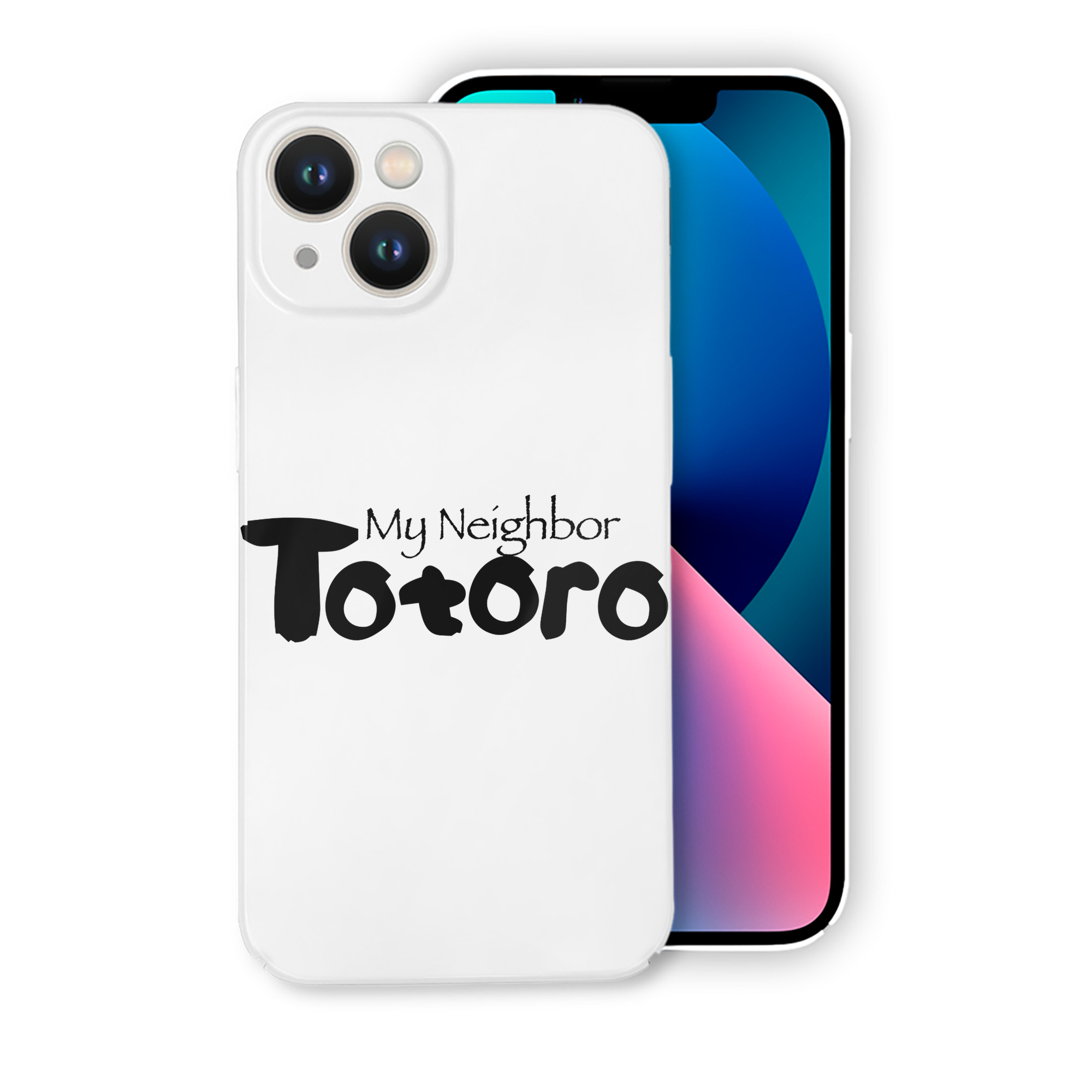 （画像用） となりのトトロ 草壁メイ 草壁サツキ My Neighbor Totoro Satsuki Kusakabe Mei Kusakabe 【iPhone 14シリーズ対応】ハードケース