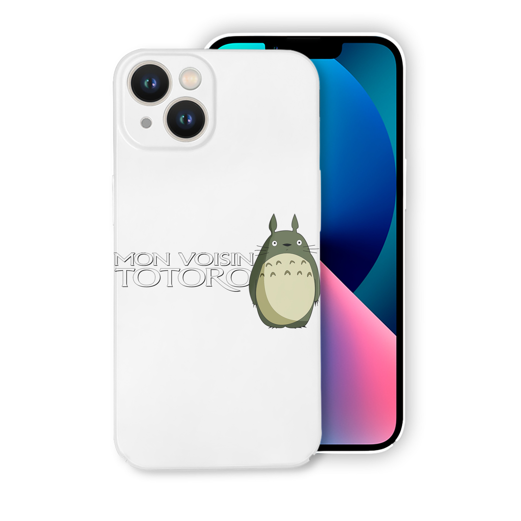 （画像用） となりのトトロ 草壁メイ 草壁サツキ My Neighbor Totoro Satsuki Kusakabe Mei Kusakabe 【iPhone 14シリーズ対応】ハードケース