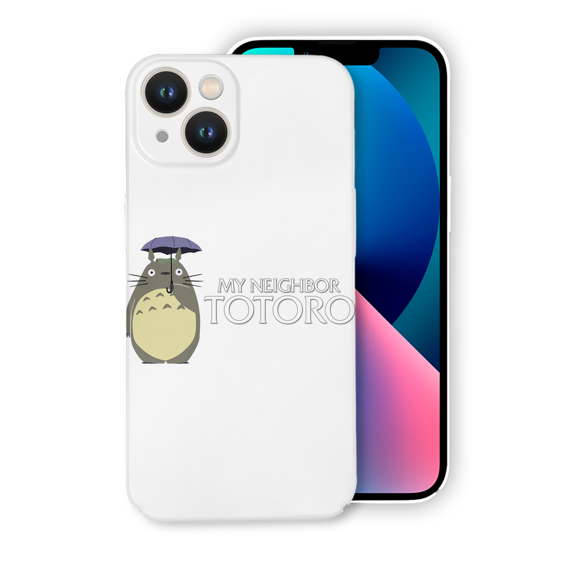 （画像用） となりのトトロ 草壁メイ 草壁サツキ My Neighbor Totoro Satsuki Kusakabe Mei Kusakabe 【iPhone 14シリーズ対応】ハードケース
