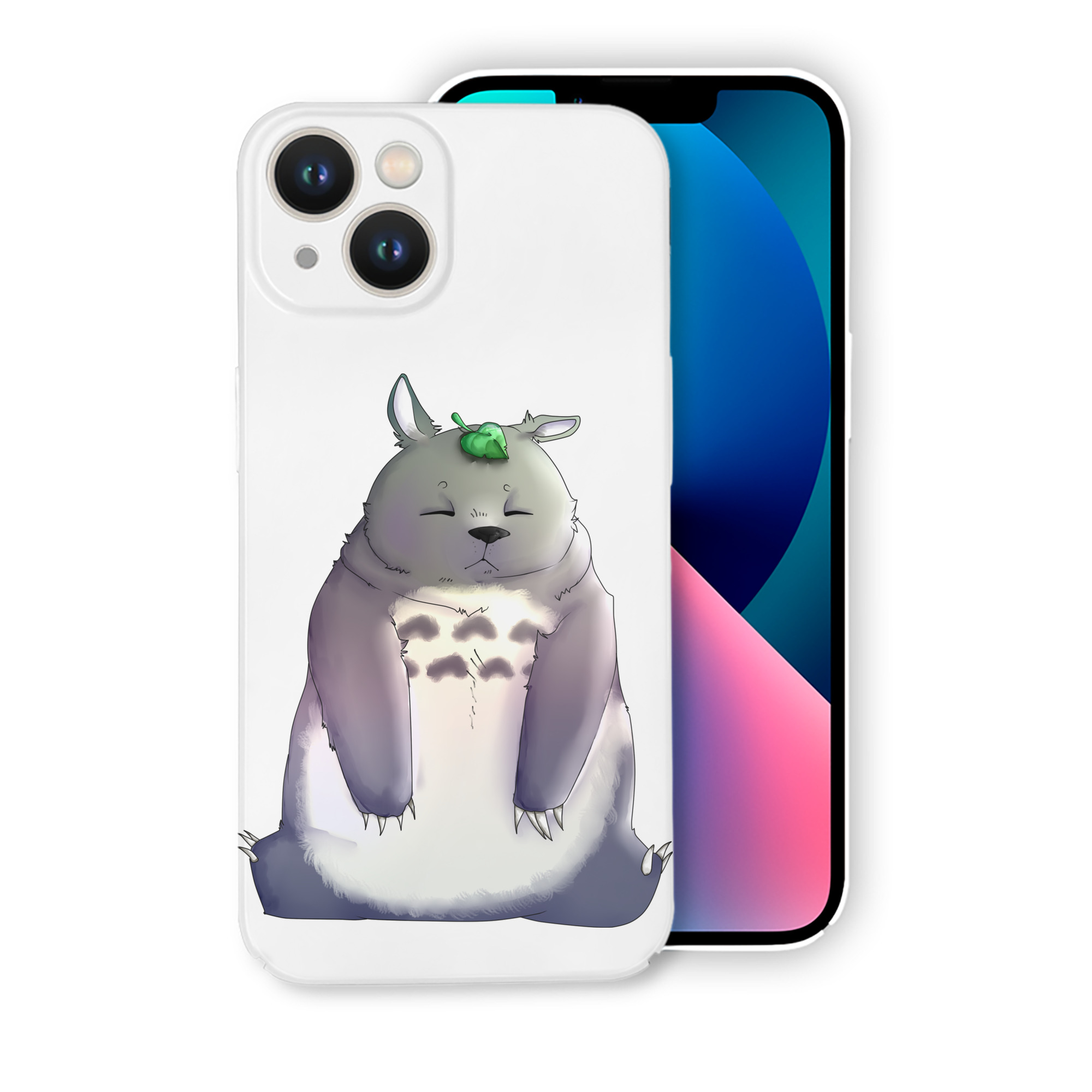 （画像用） となりのトトロ 草壁メイ 草壁サツキ My Neighbor Totoro Satsuki Kusakabe Mei Kusakabe 【iPhone 14シリーズ対応】ハードケース