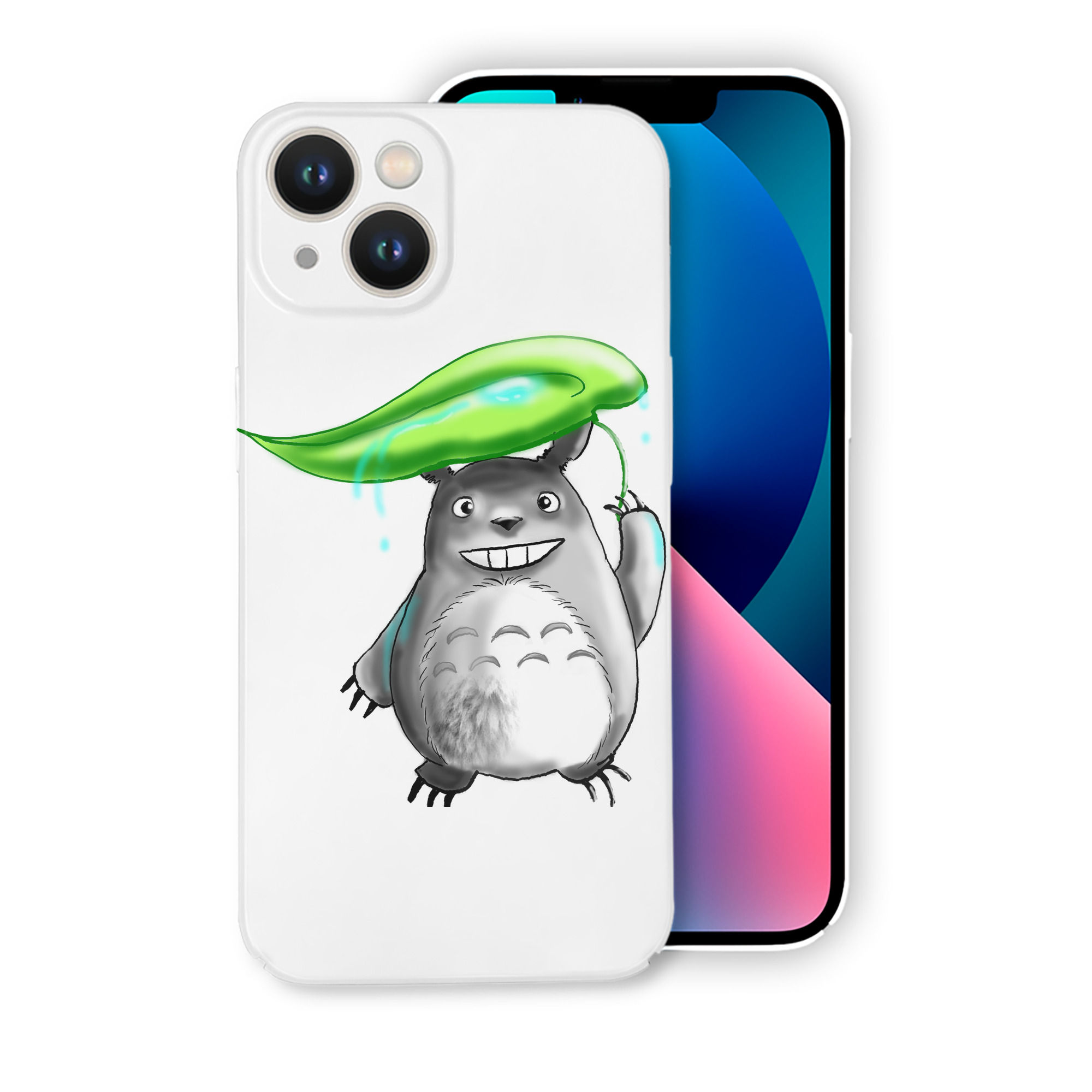 （画像用） となりのトトロ 草壁メイ 草壁サツキ My Neighbor Totoro Satsuki Kusakabe Mei Kusakabe 【iPhone 14シリーズ対応】ハードケース