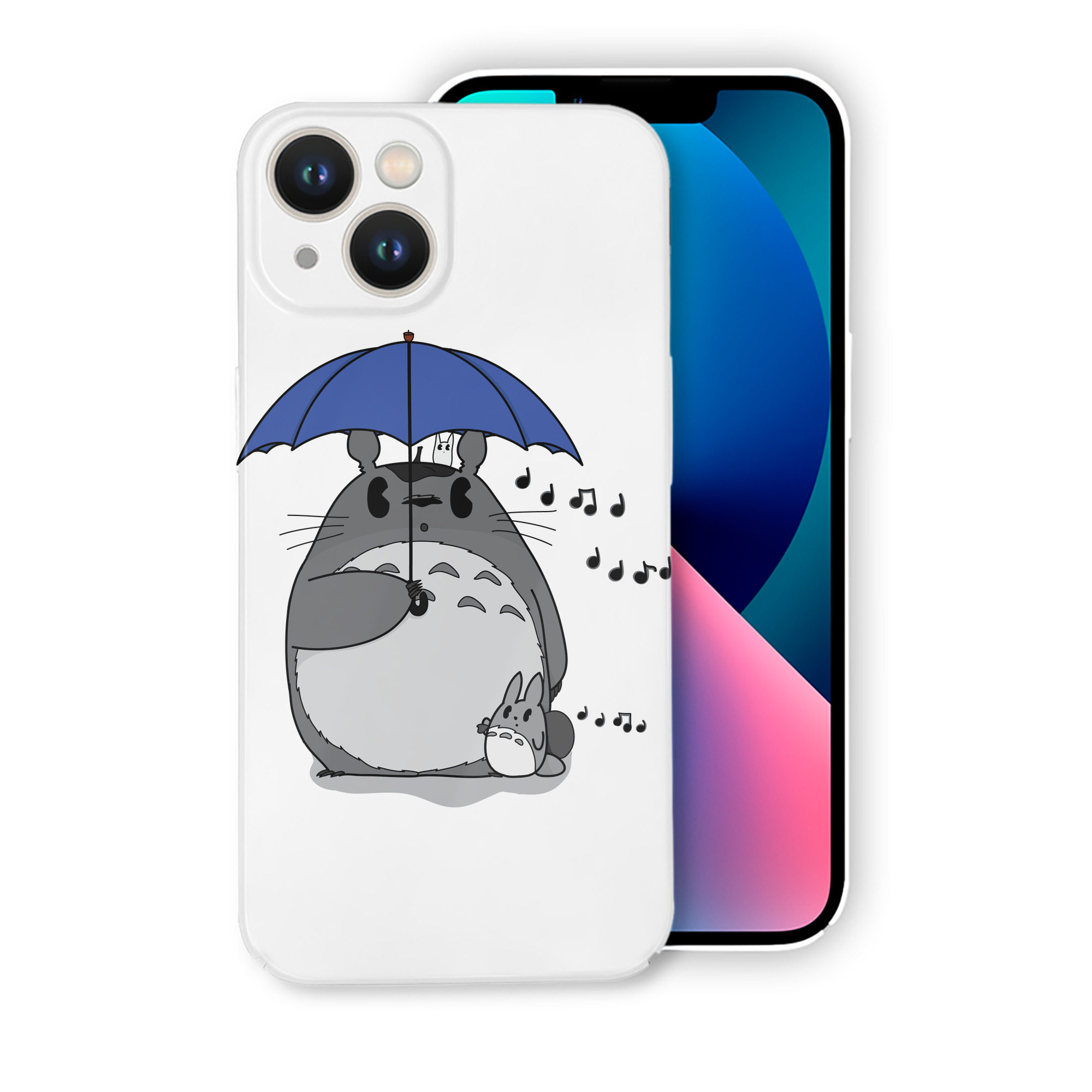 （画像用） となりのトトロ 草壁メイ 草壁サツキ My Neighbor Totoro Satsuki Kusakabe Mei Kusakabe 【iPhone 14シリーズ対応】ハードケース