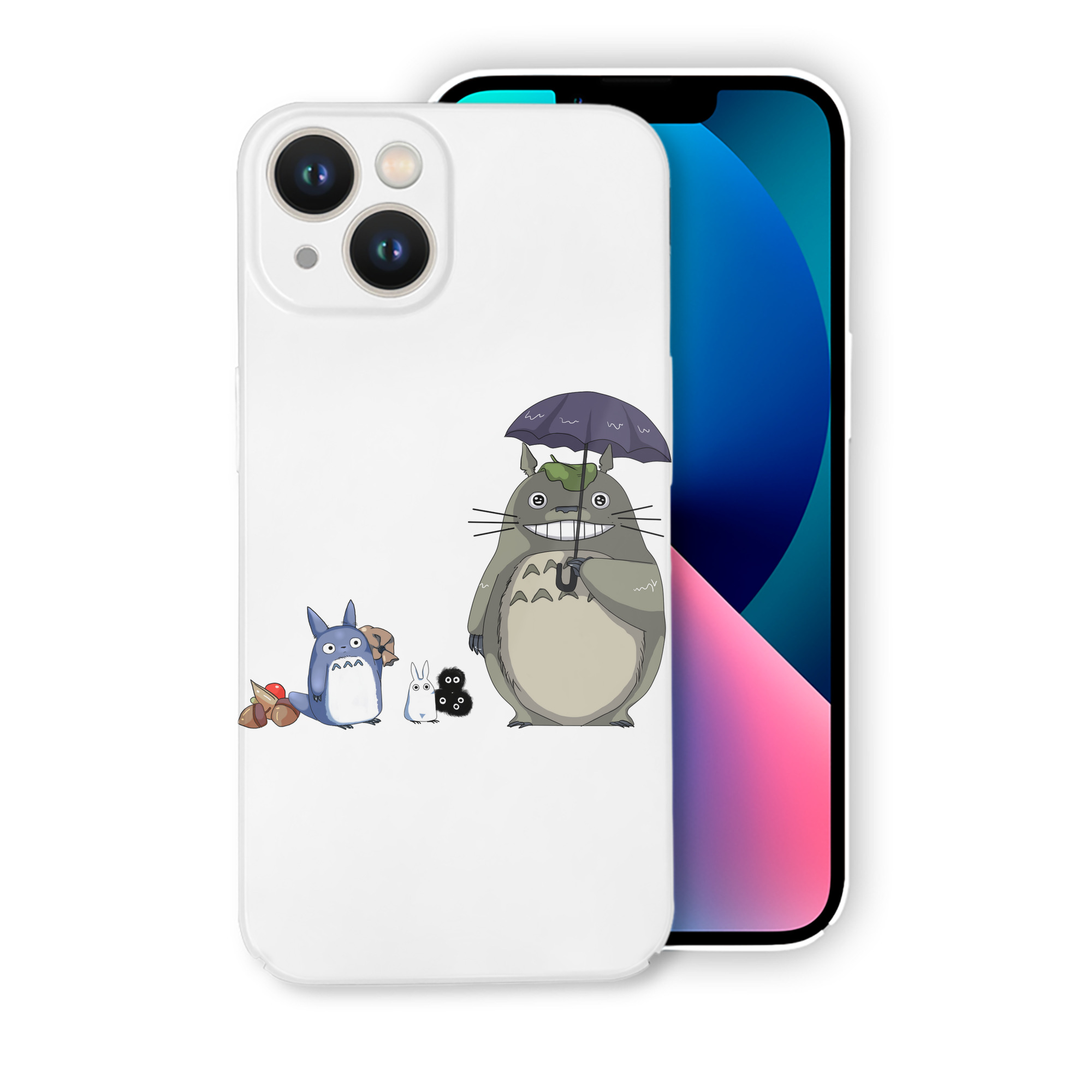 （画像用） となりのトトロ 草壁メイ 草壁サツキ My Neighbor Totoro Satsuki Kusakabe Mei Kusakabe 【iPhone 14シリーズ対応】ハードケース