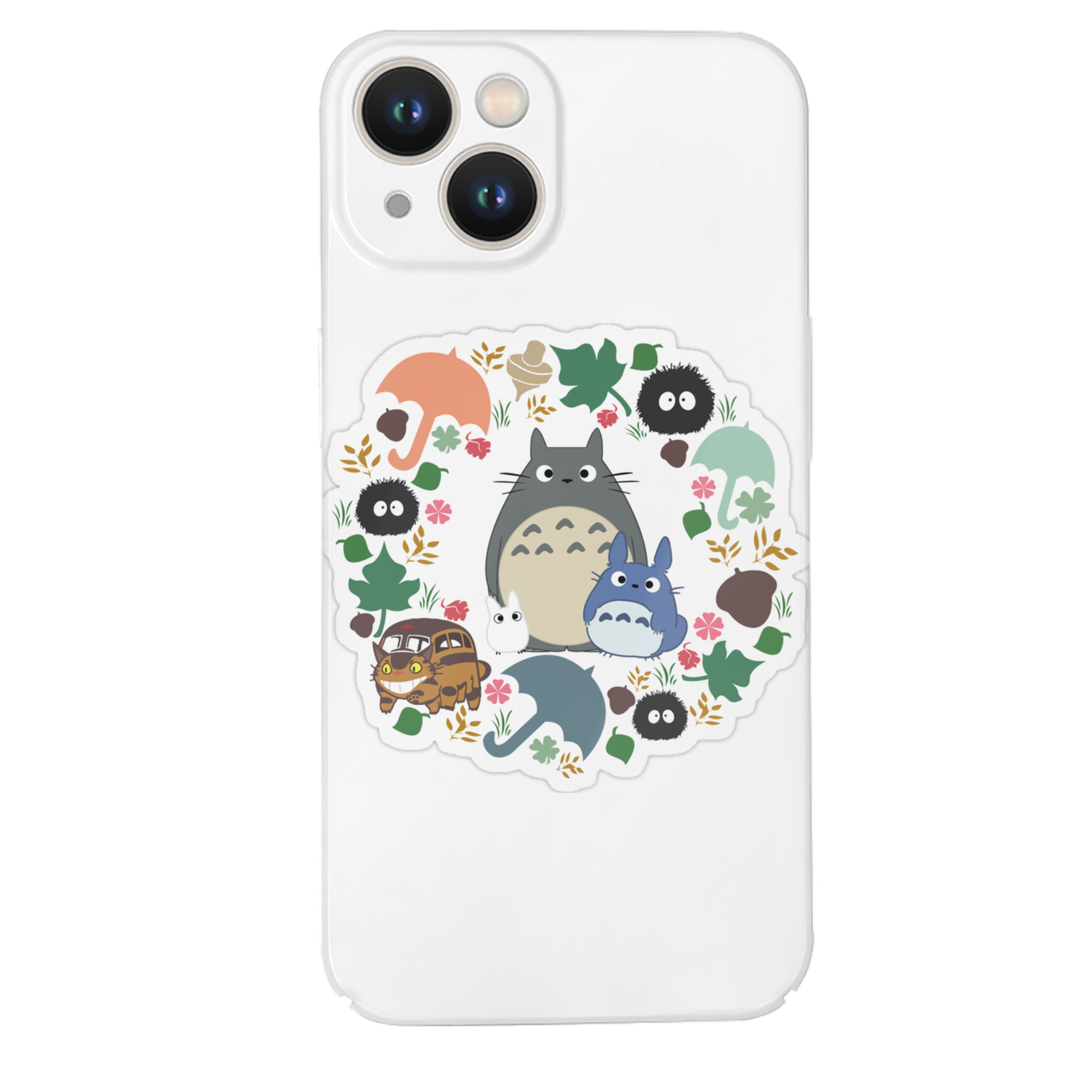 （画像用） となりのトトロ 草壁メイ 草壁サツキ My Neighbor Totoro Satsuki Kusakabe Mei Kusakabe 【iPhone 14シリーズ対応】ハードケース