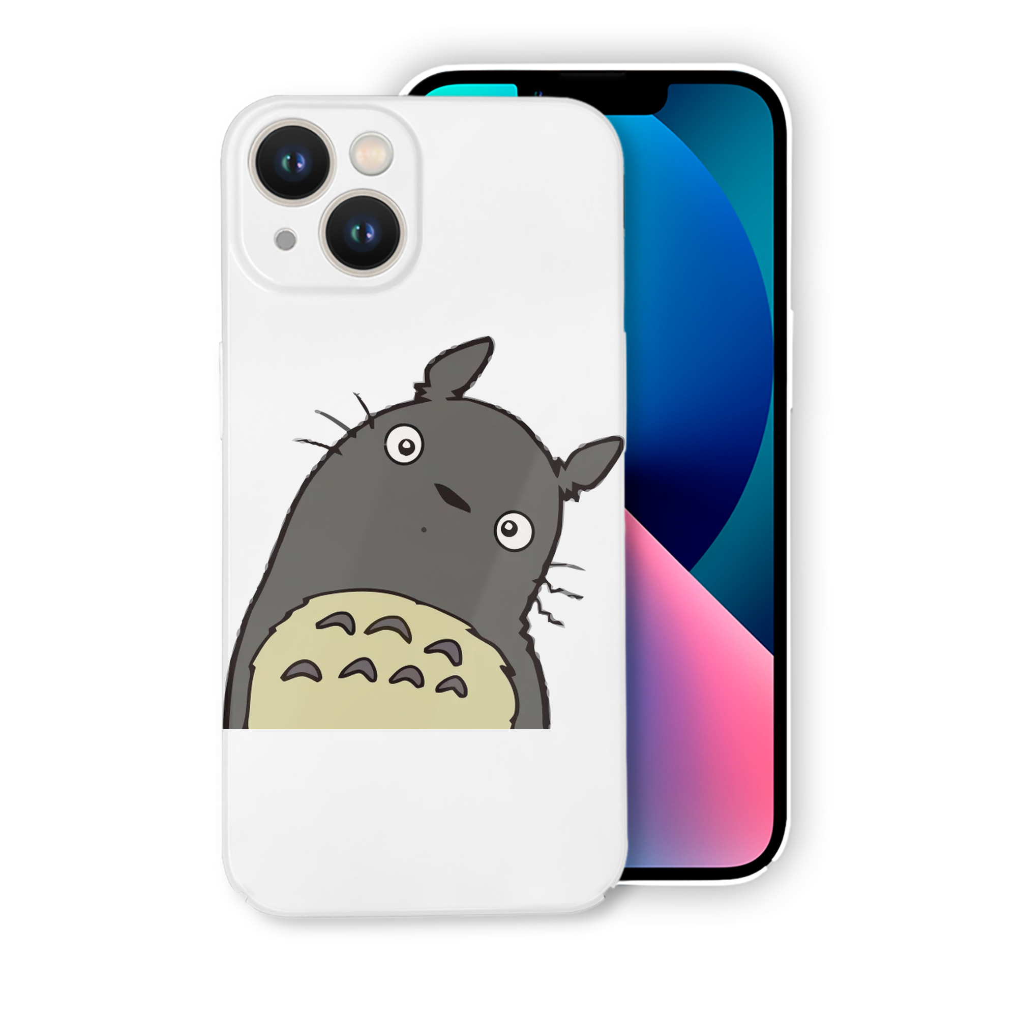 （画像用） となりのトトロ 草壁メイ 草壁サツキ My Neighbor Totoro Satsuki Kusakabe Mei Kusakabe 【iPhone 14シリーズ対応】ハードケース