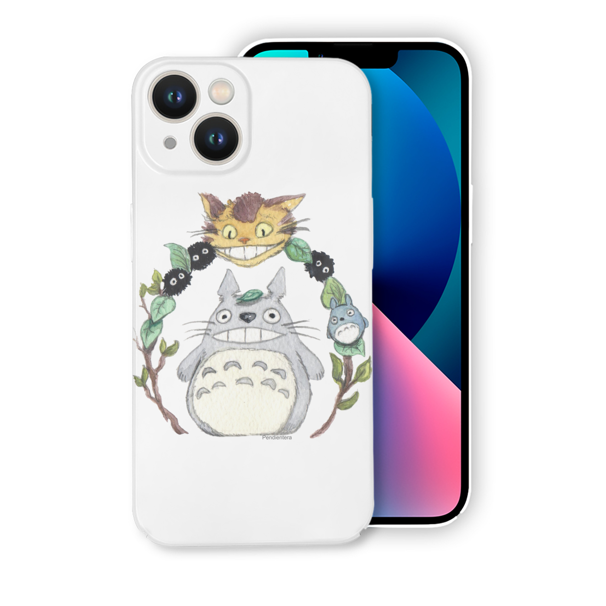（画像用） となりのトトロ 草壁メイ 草壁サツキ My Neighbor Totoro Satsuki Kusakabe Mei Kusakabe 【iPhone 14シリーズ対応】ハードケース