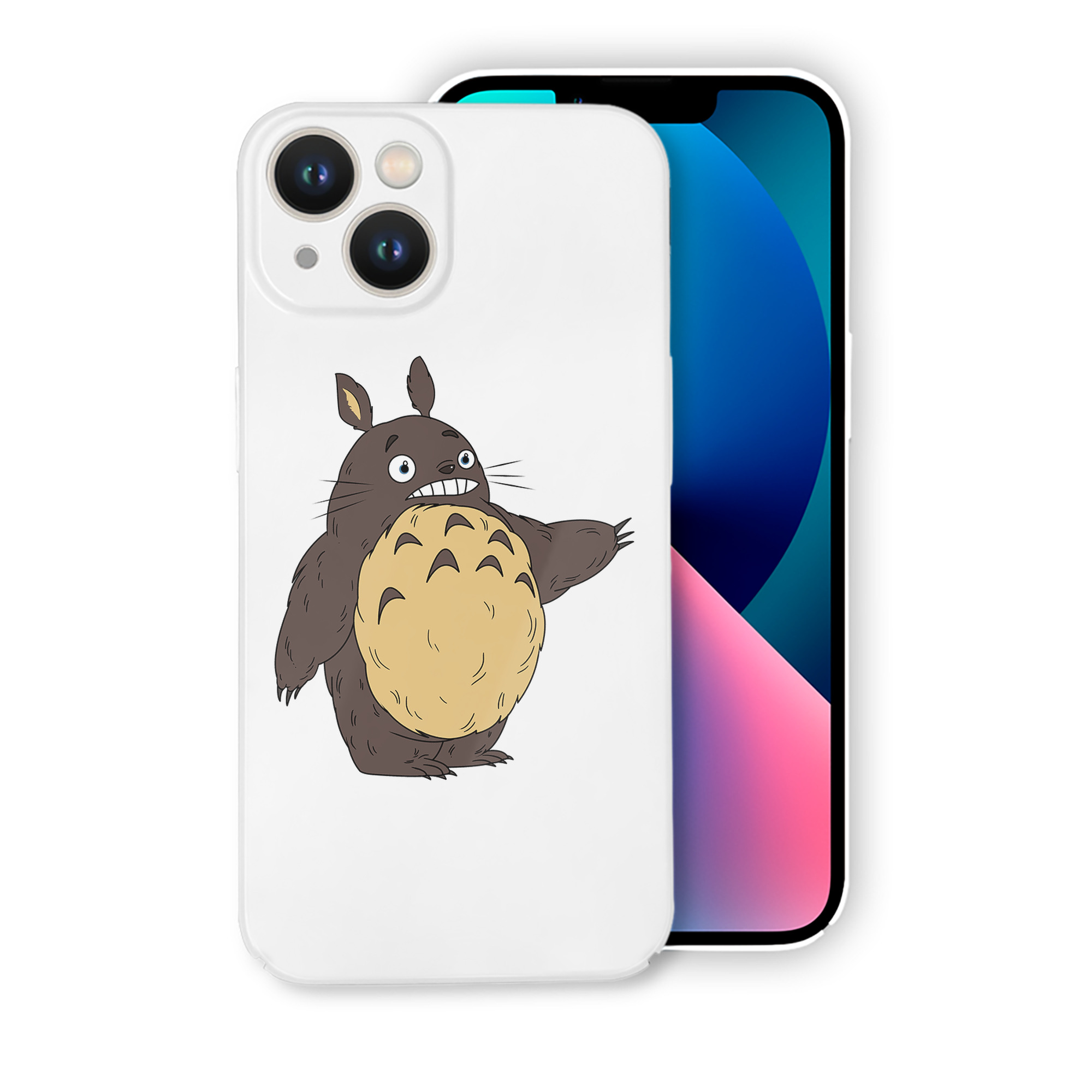 （画像用） となりのトトロ 草壁メイ 草壁サツキ My Neighbor Totoro Satsuki Kusakabe Mei Kusakabe 【iPhone 14シリーズ対応】ハードケース