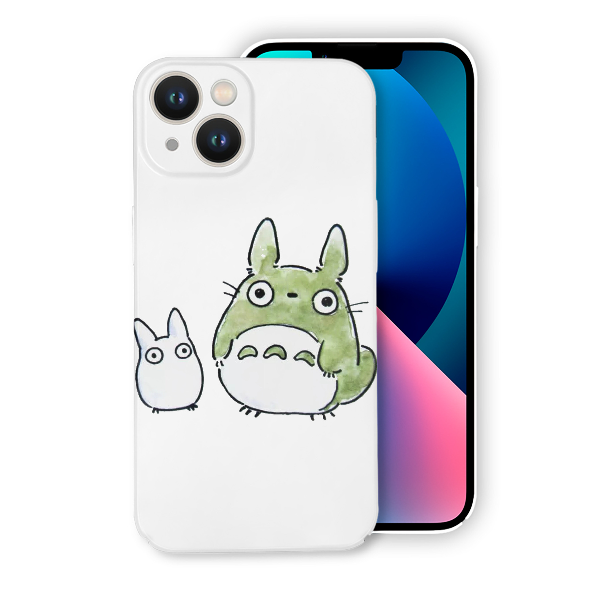 （画像用） となりのトトロ 草壁メイ 草壁サツキ My Neighbor Totoro Satsuki Kusakabe Mei Kusakabe 【iPhone 14シリーズ対応】ハードケース