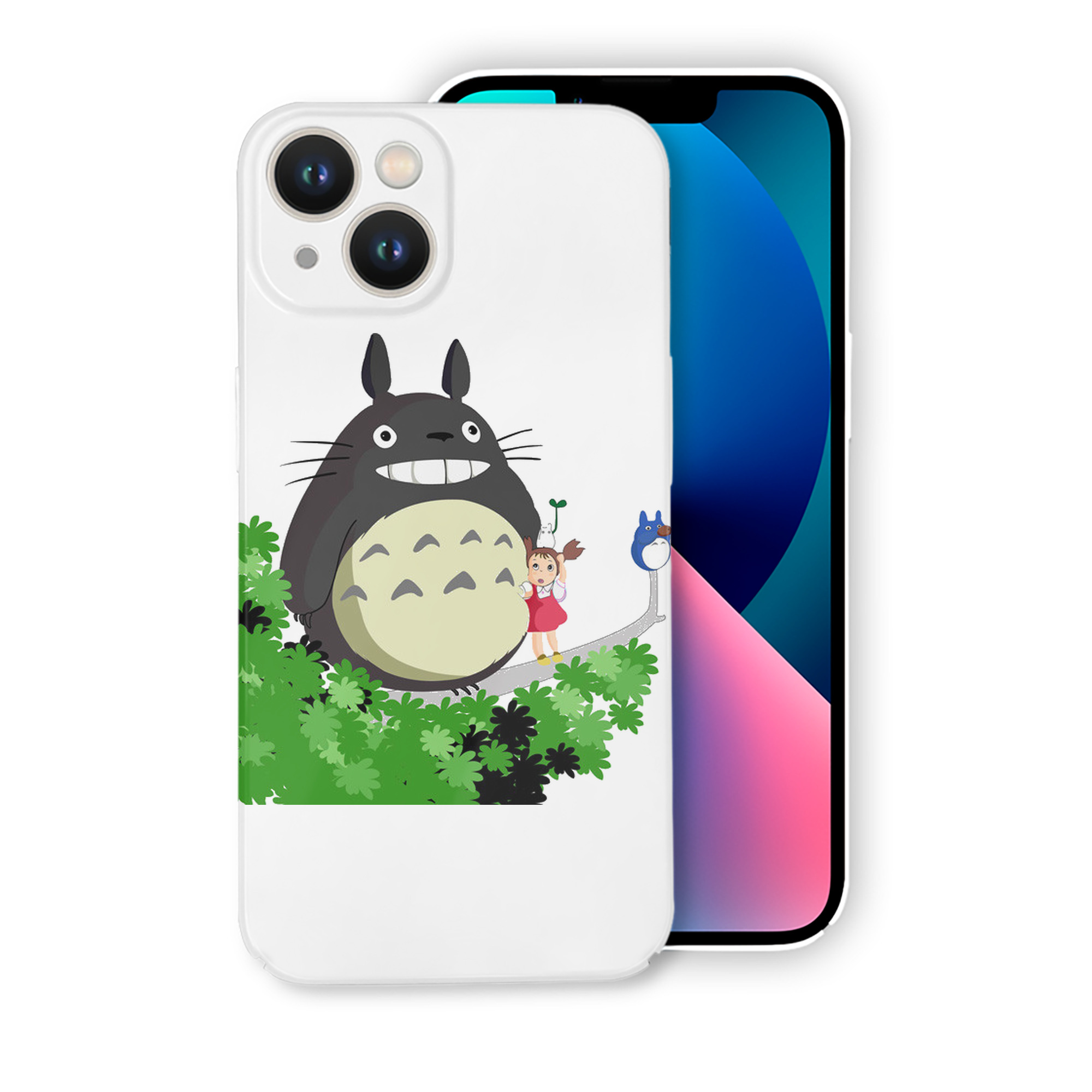 （画像用） となりのトトロ 草壁メイ 草壁サツキ My Neighbor Totoro Satsuki Kusakabe Mei Kusakabe 【iPhone 14シリーズ対応】ハードケース