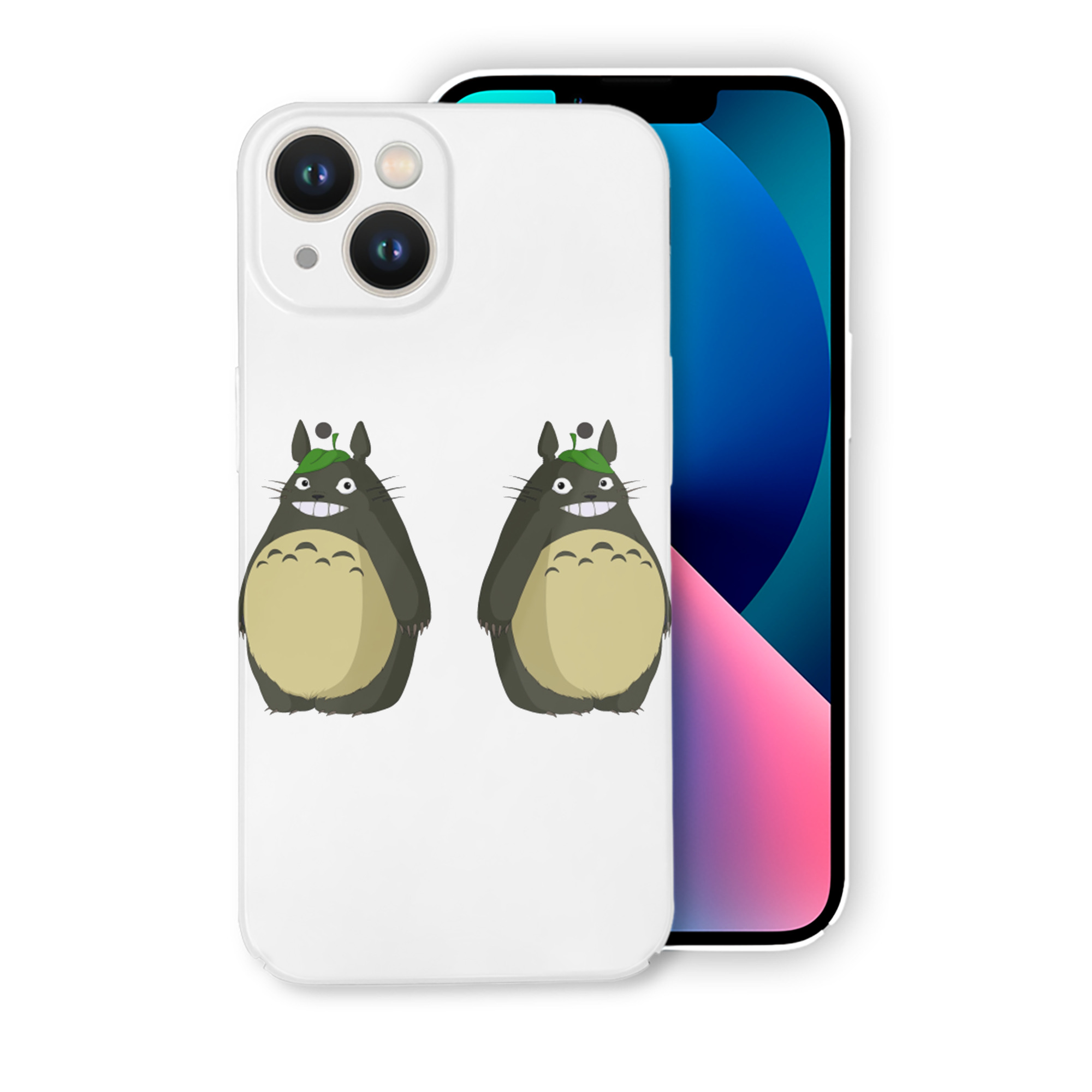（画像用） となりのトトロ 草壁メイ 草壁サツキ My Neighbor Totoro Satsuki Kusakabe Mei Kusakabe 【iPhone 14シリーズ対応】ハードケース