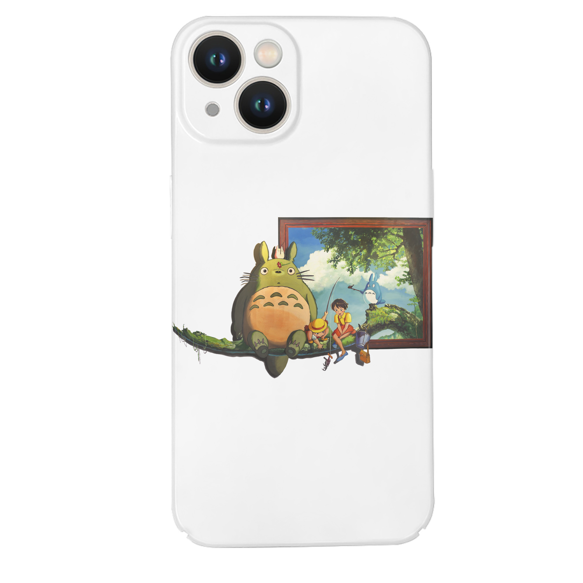 （画像用） となりのトトロ 草壁メイ 草壁サツキ My Neighbor Totoro Satsuki Kusakabe Mei Kusakabe 【iPhone 14シリーズ対応】ハードケース