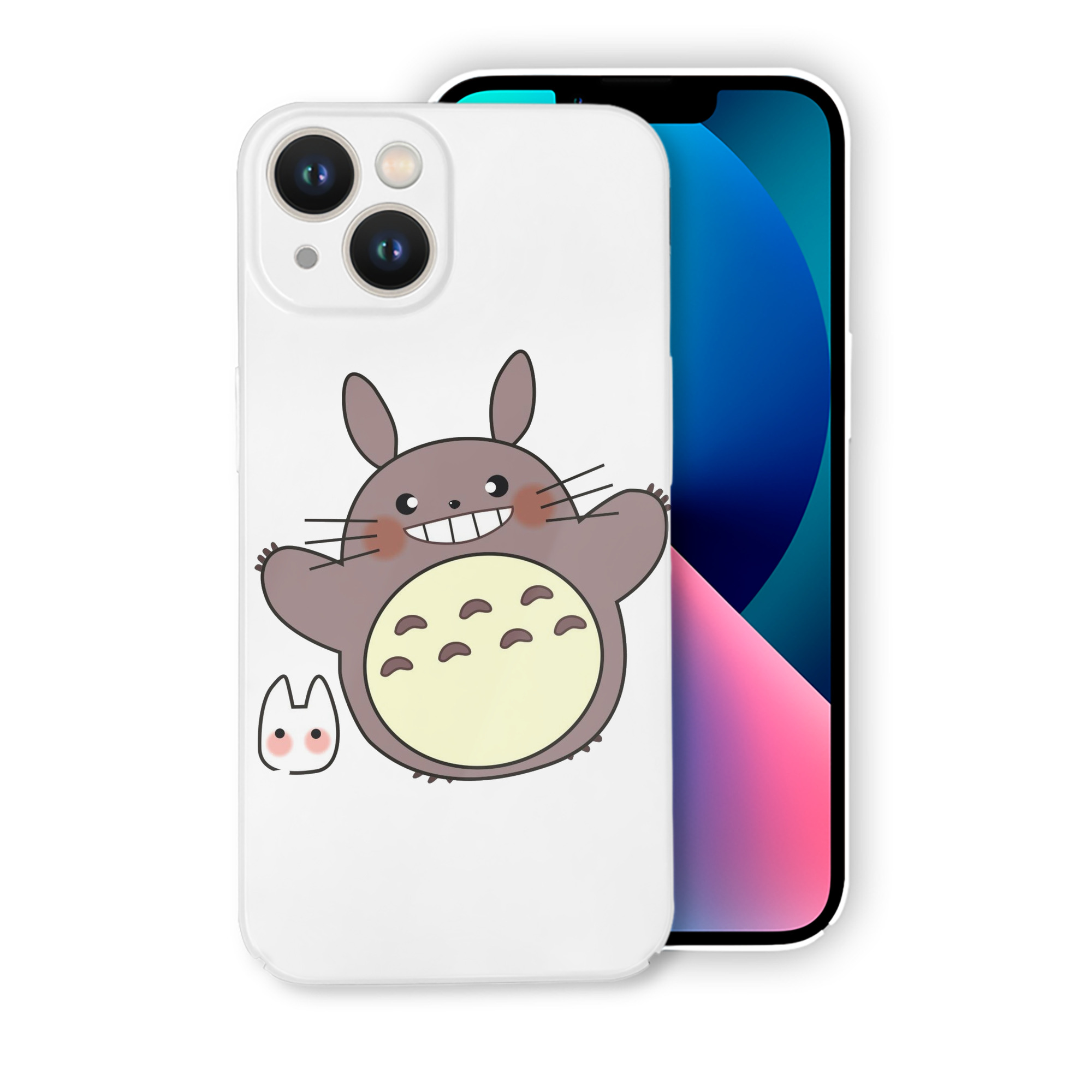 （画像用） となりのトトロ 草壁メイ 草壁サツキ My Neighbor Totoro Satsuki Kusakabe Mei Kusakabe 【iPhone 14シリーズ対応】ハードケース
