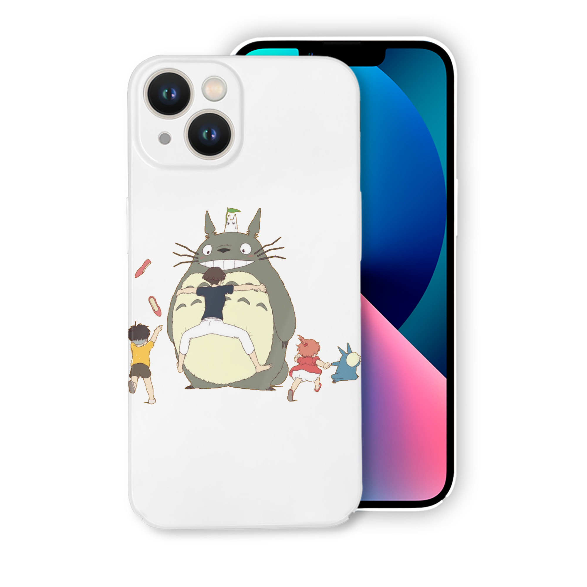 （画像用） となりのトトロ 草壁メイ 草壁サツキ My Neighbor Totoro Satsuki Kusakabe Mei Kusakabe 【iPhone 14シリーズ対応】ハードケース