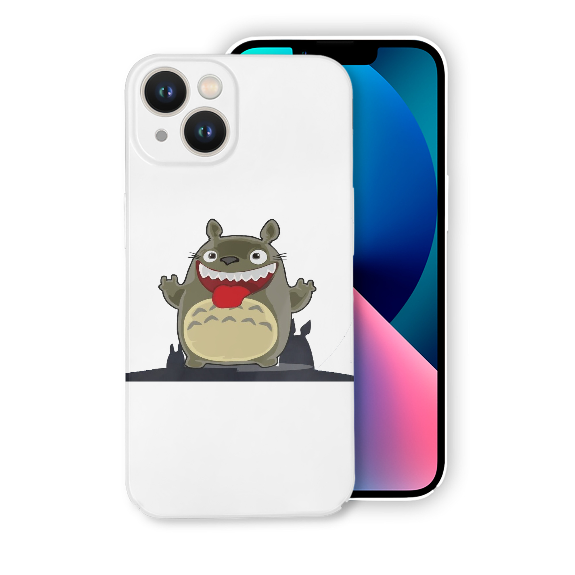 （画像用） となりのトトロ 草壁メイ 草壁サツキ My Neighbor Totoro Satsuki Kusakabe Mei Kusakabe 【iPhone 14シリーズ対応】ハードケース
