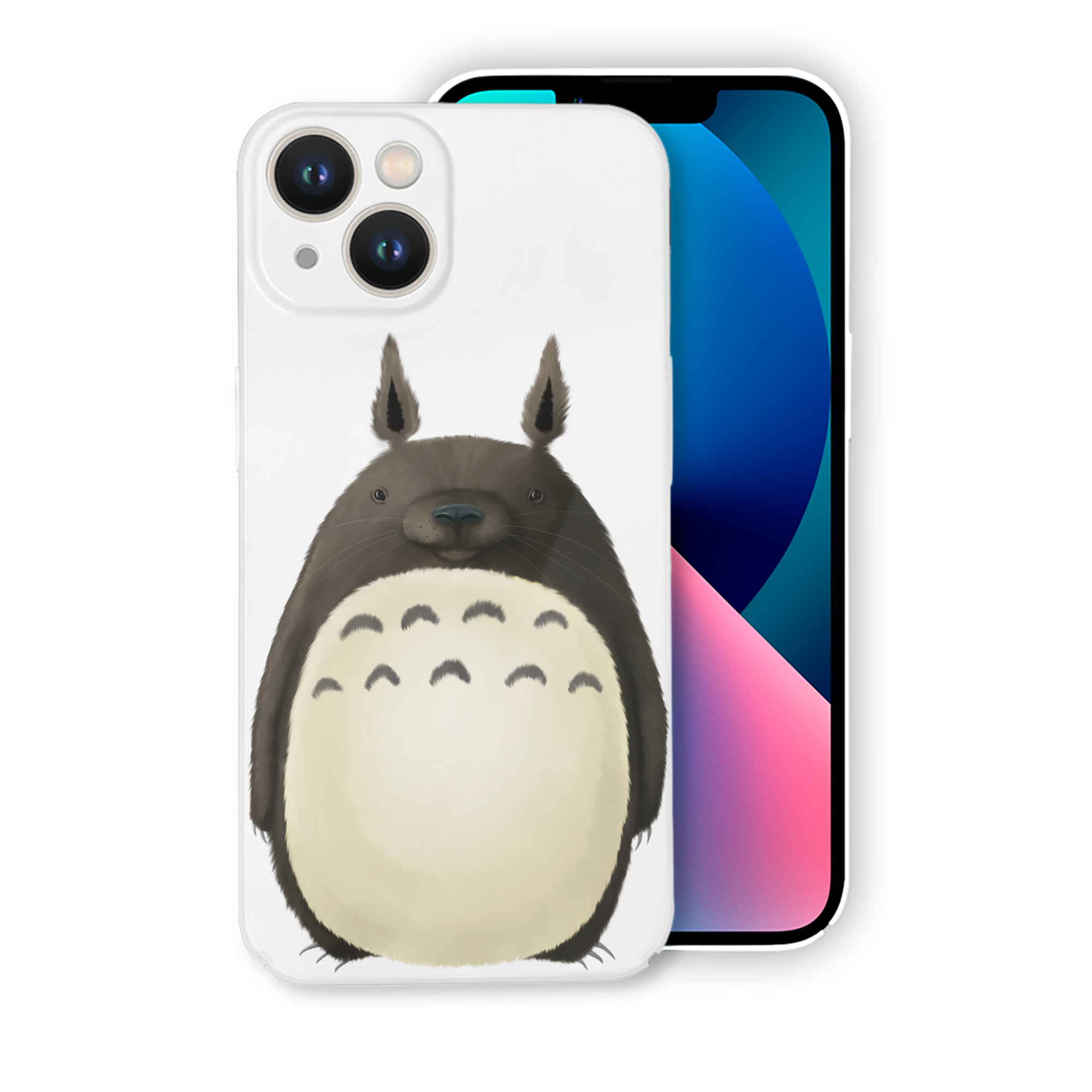 （画像用） となりのトトロ 草壁メイ 草壁サツキ My Neighbor Totoro Satsuki Kusakabe Mei Kusakabe 【iPhone 14シリーズ対応】ハードケース
