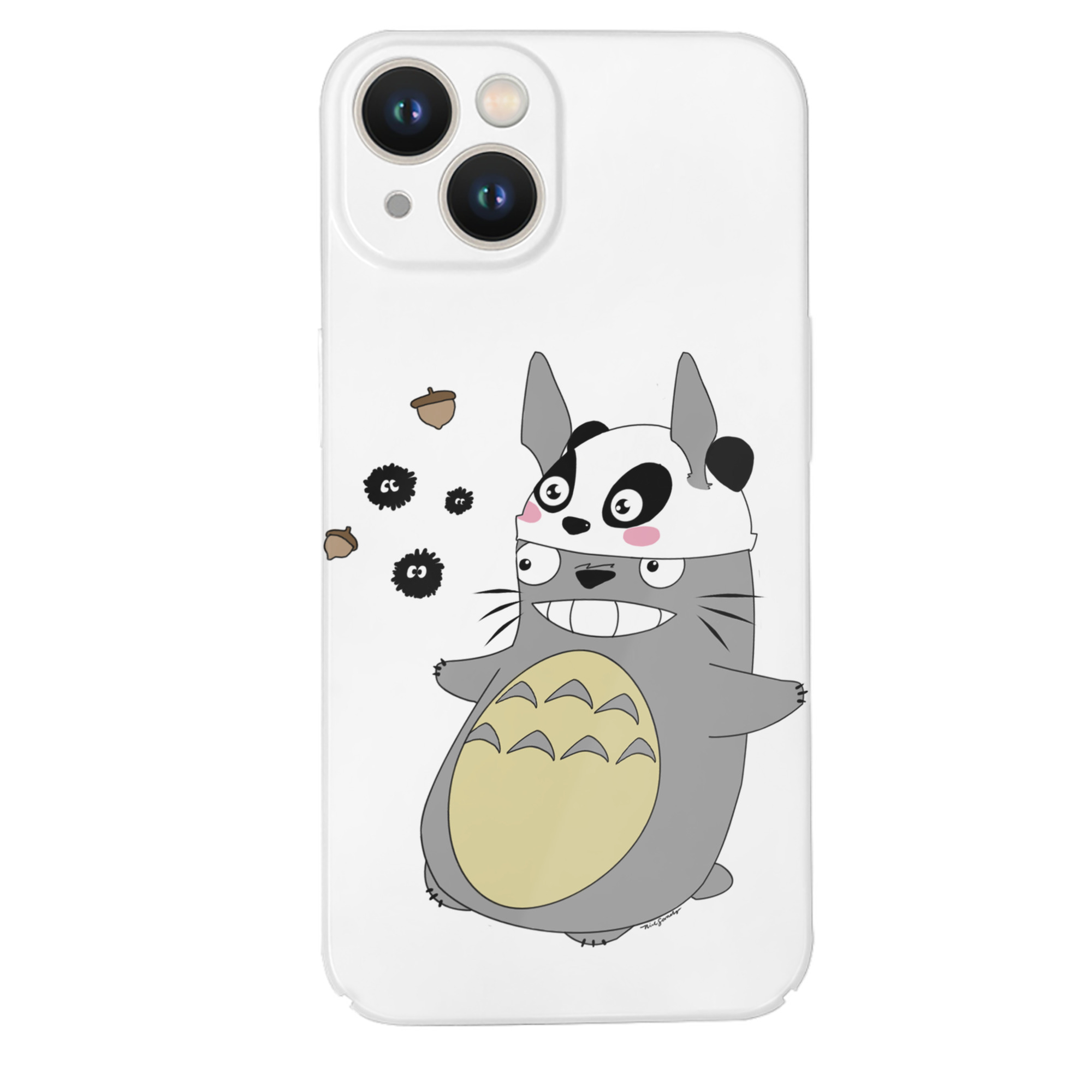 （画像用） となりのトトロ 草壁メイ 草壁サツキ My Neighbor Totoro Satsuki Kusakabe Mei Kusakabe 【iPhone 14シリーズ対応】ハードケース