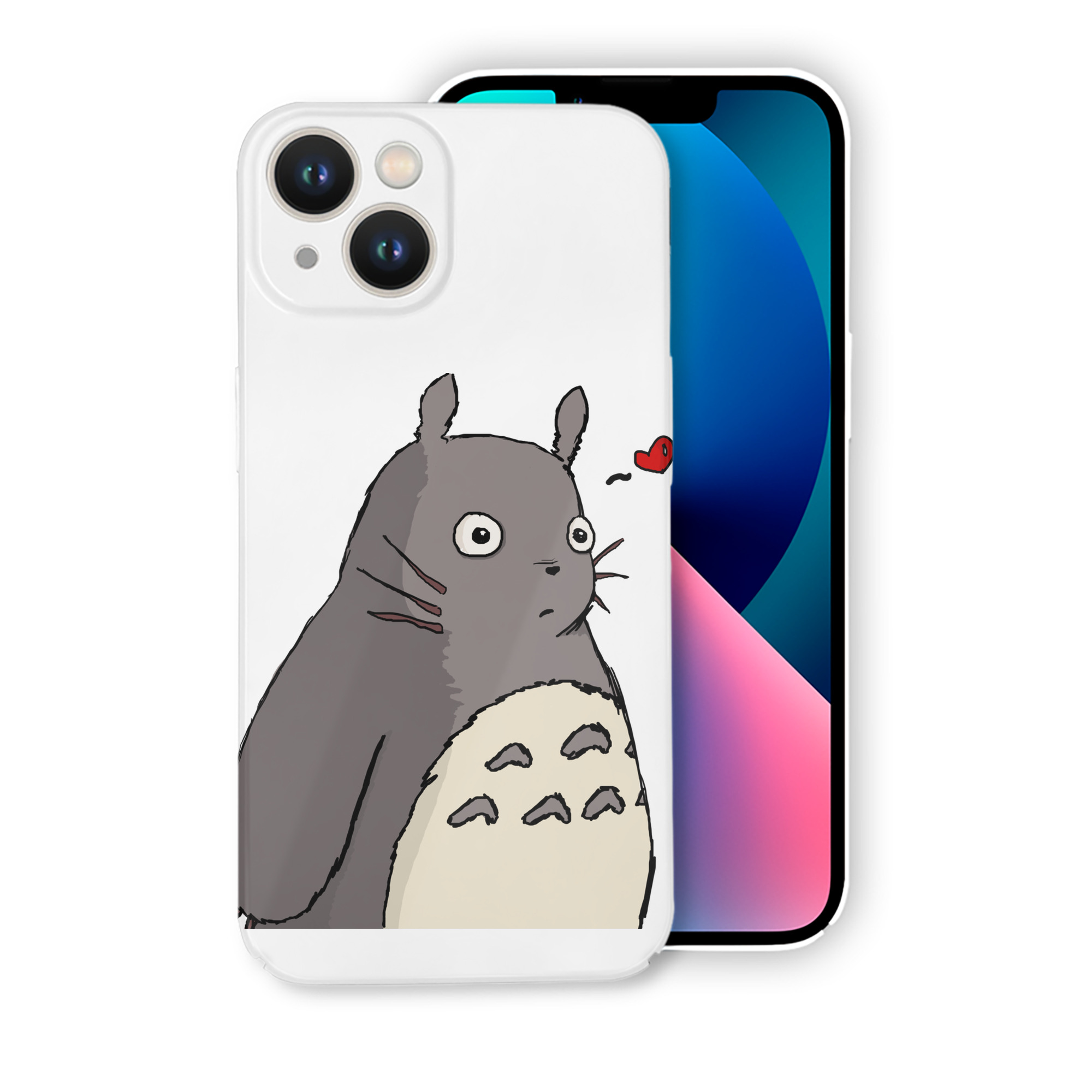 （画像用） となりのトトロ 草壁メイ 草壁サツキ My Neighbor Totoro Satsuki Kusakabe Mei Kusakabe 【iPhone 14シリーズ対応】ハードケース