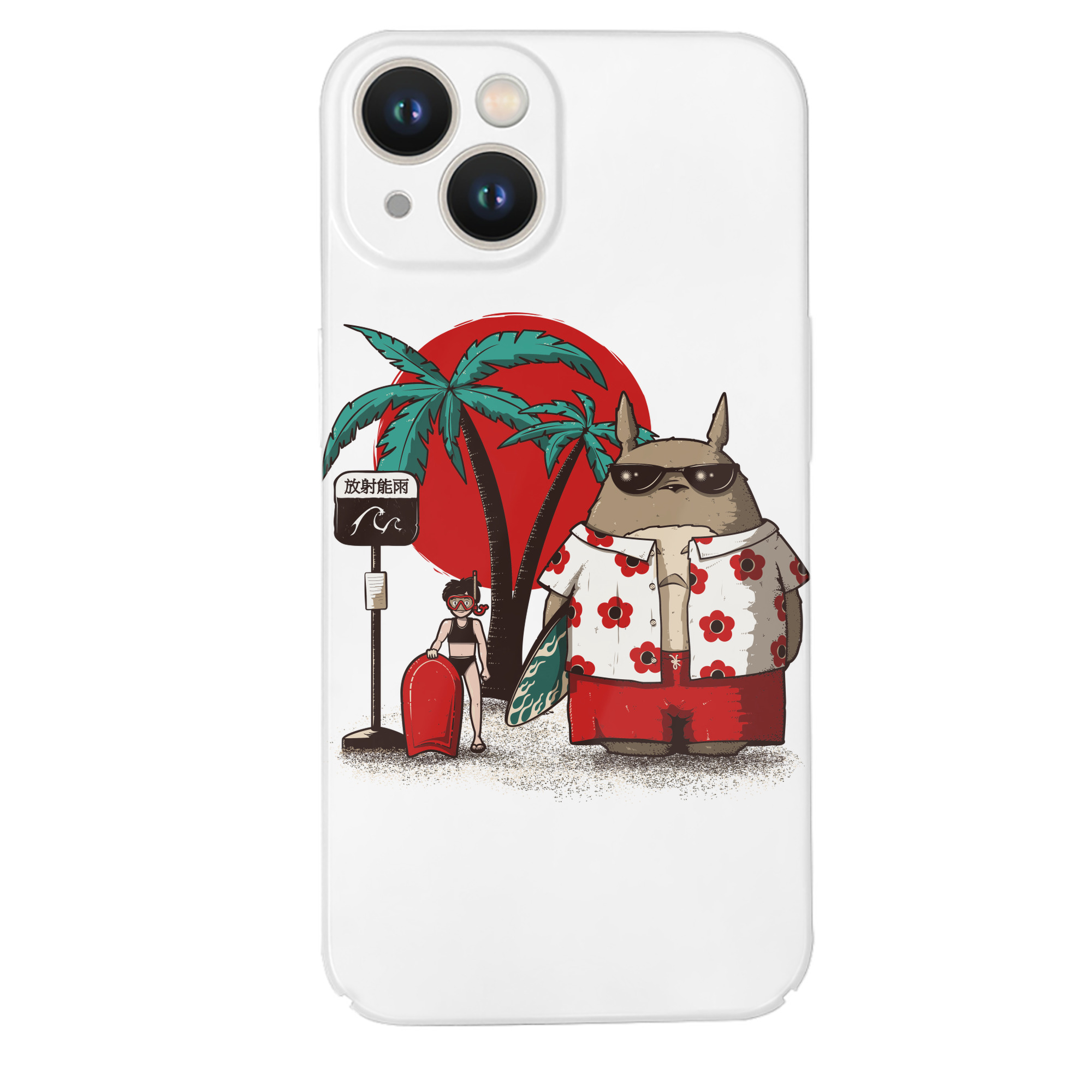 （画像用） となりのトトロ 草壁メイ 草壁サツキ My Neighbor Totoro Satsuki Kusakabe Mei Kusakabe 【iPhone 14シリーズ対応】ハードケース