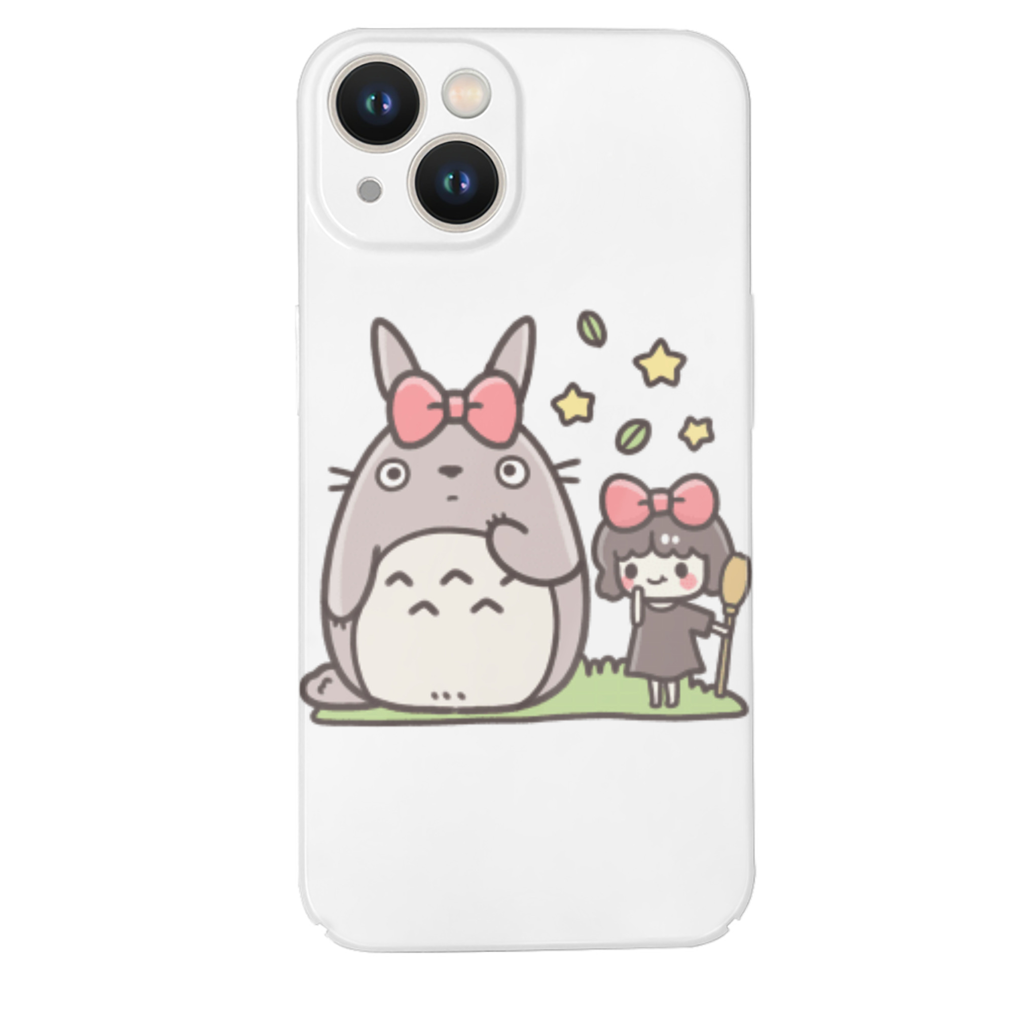 （画像用） となりのトトロ 草壁メイ 草壁サツキ My Neighbor Totoro Satsuki Kusakabe Mei Kusakabe 【iPhone 14シリーズ対応】ハードケース