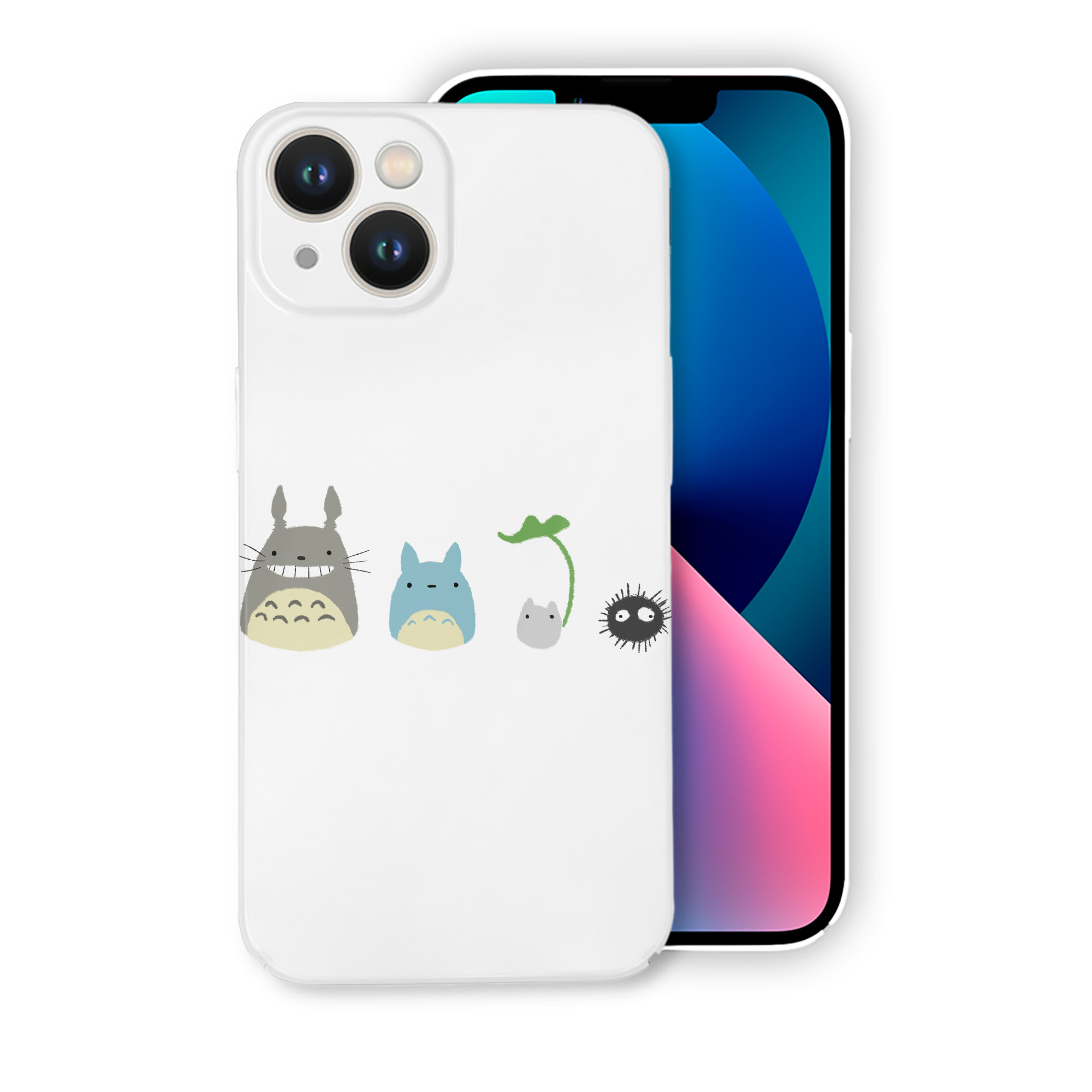 （画像用） となりのトトロ 草壁メイ 草壁サツキ My Neighbor Totoro Satsuki Kusakabe Mei Kusakabe 【iPhone 14シリーズ対応】ハードケース