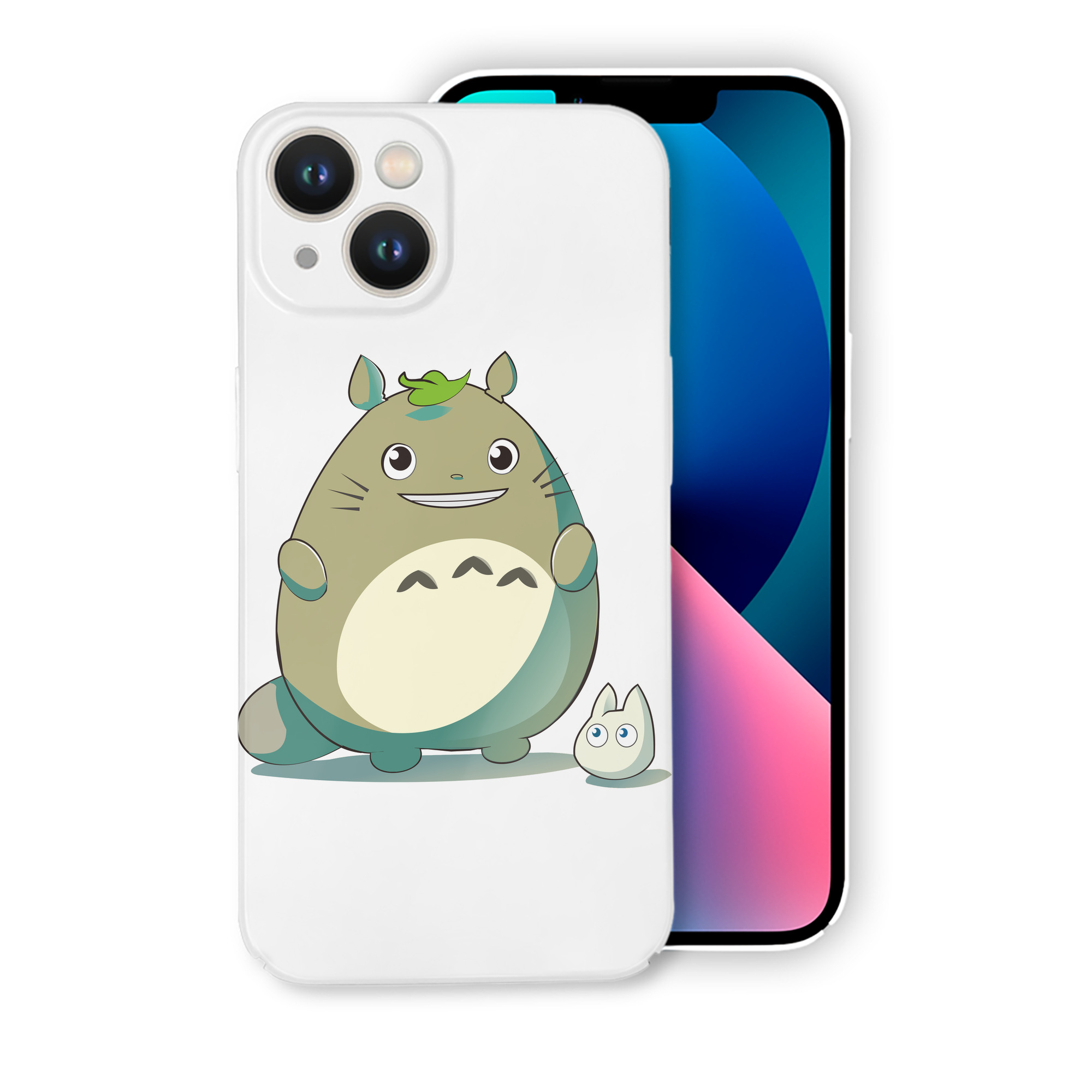 （画像用） となりのトトロ 草壁メイ 草壁サツキ My Neighbor Totoro Satsuki Kusakabe Mei Kusakabe 【iPhone 14シリーズ対応】ハードケース