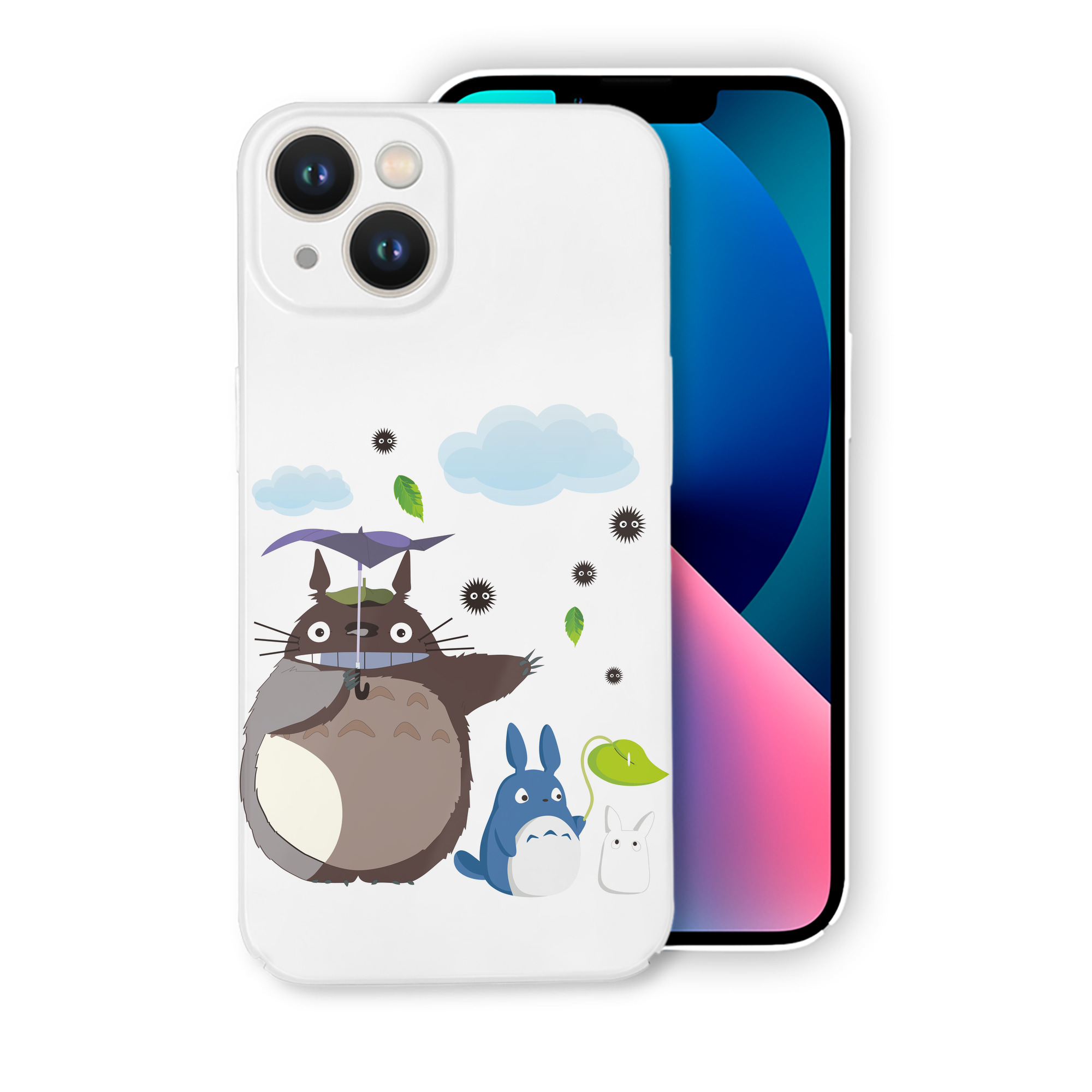 （画像用） となりのトトロ 草壁メイ 草壁サツキ My Neighbor Totoro Satsuki Kusakabe Mei Kusakabe 【iPhone 14シリーズ対応】ハードケース