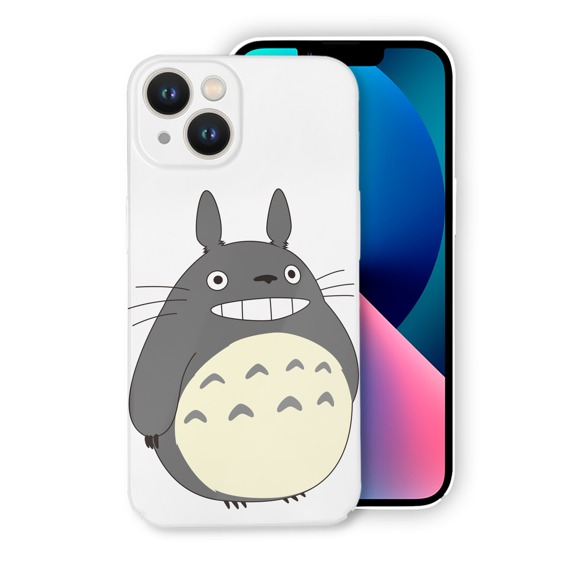 （画像用） となりのトトロ 草壁メイ 草壁サツキ My Neighbor Totoro Satsuki Kusakabe Mei Kusakabe 【iPhone 14シリーズ対応】ハードケース