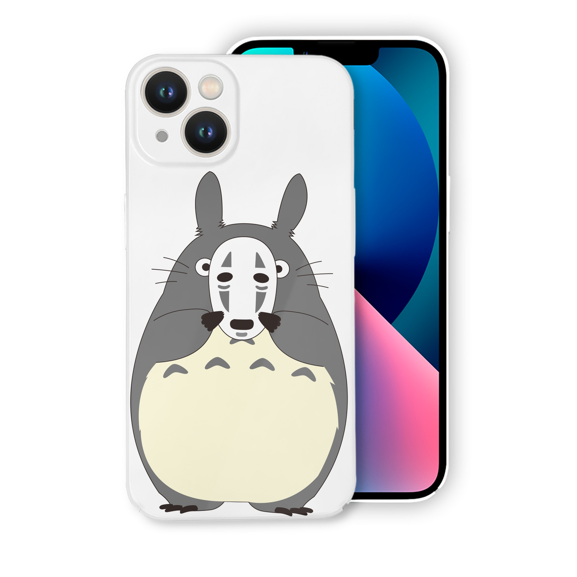（画像用） となりのトトロ 草壁メイ 草壁サツキ My Neighbor Totoro Satsuki Kusakabe Mei Kusakabe 【iPhone 14シリーズ対応】ハードケース