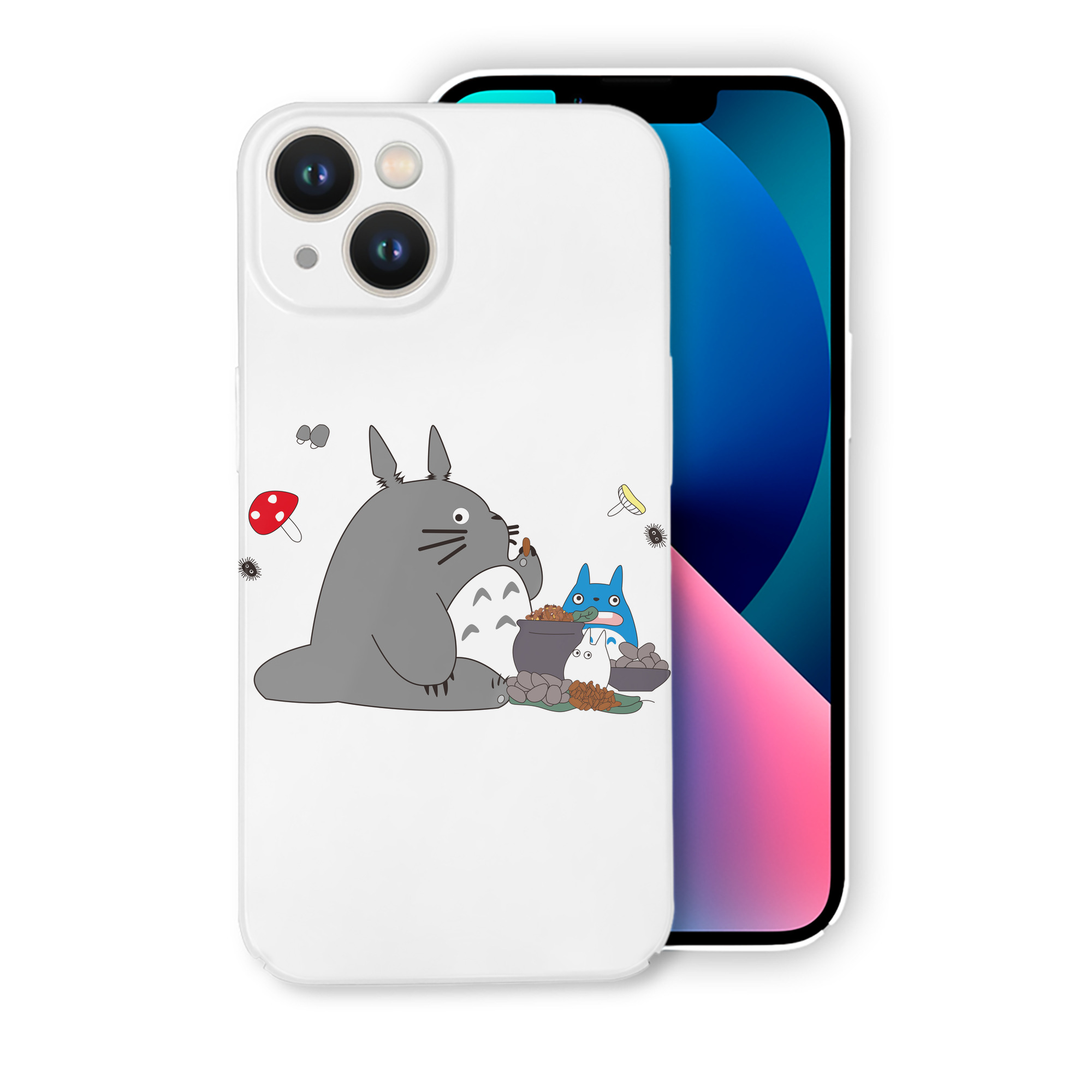 （画像用） となりのトトロ 草壁メイ 草壁サツキ My Neighbor Totoro Satsuki Kusakabe Mei Kusakabe 【iPhone 14シリーズ対応】ハードケース