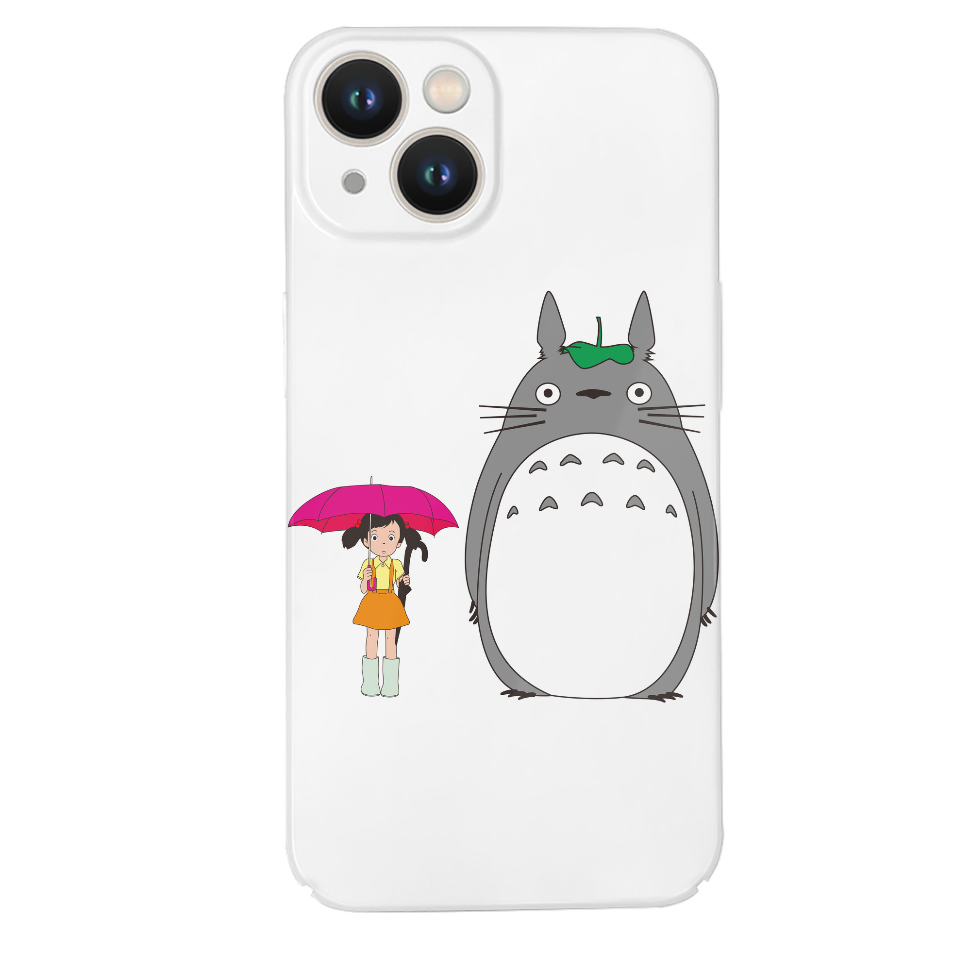（画像用） となりのトトロ 草壁メイ 草壁サツキ My Neighbor Totoro Satsuki Kusakabe Mei Kusakabe 【iPhone 14シリーズ対応】ハードケース