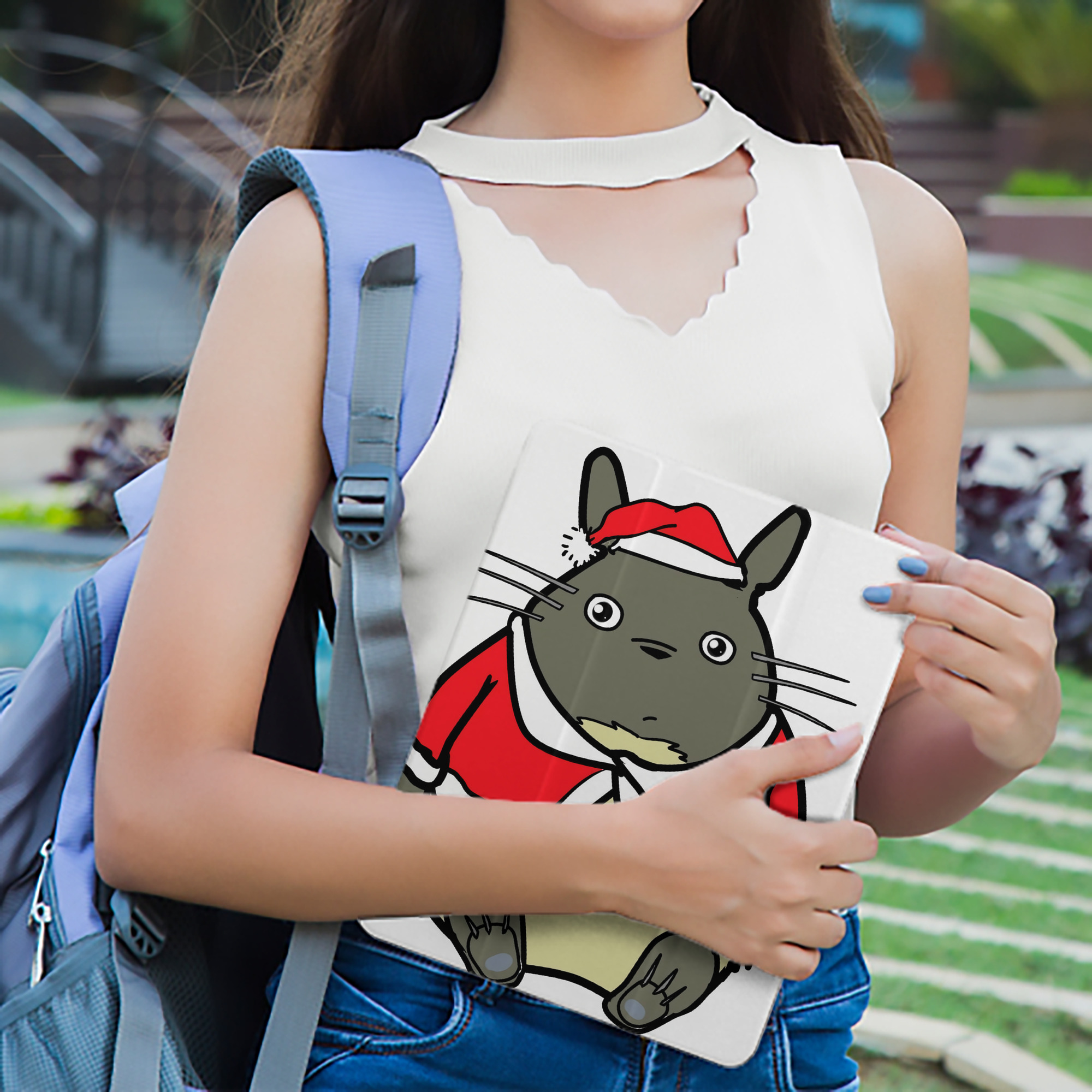 となりのトトロ 草壁メイ 草壁サツキ My Neighbor Totoro Satsuki Kusakabe Mei Kusakabe IPad ケース ペン収納付き 三つ折りスタンド PUレザー×シリコン 対応機種9.5/10.5/10.9インチ