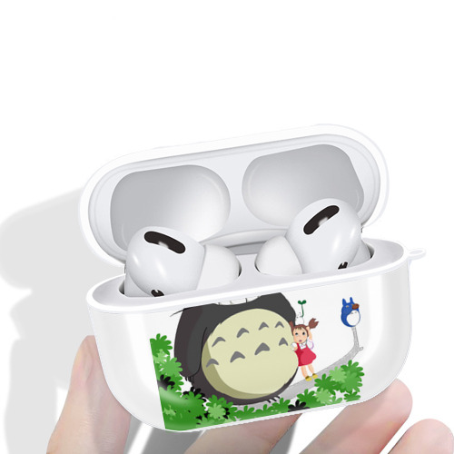 となりのトトロ 草壁メイ 草壁サツキ My Neighbor Totoro Satsuki Kusakabe Mei Kusakabe 【AirPods Pro用】ハードシェル保護ケース 耐衝撃・防指紋・カラビナ付き商品仕様