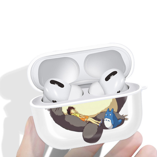 となりのトトロ 草壁メイ 草壁サツキ My Neighbor Totoro Satsuki Kusakabe Mei Kusakabe 【AirPods Pro用】ハードシェル保護ケース 耐衝撃・防指紋・カラビナ付き商品仕様