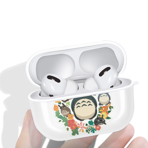 となりのトトロ 草壁メイ 草壁サツキ My Neighbor Totoro Satsuki Kusakabe Mei Kusakabe 【AirPods Pro用】ハードシェル保護ケース 耐衝撃・防指紋・カラビナ付き商品仕様