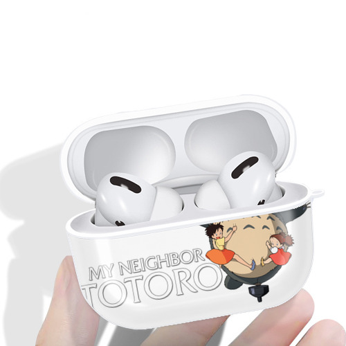 となりのトトロ 草壁メイ 草壁サツキ My Neighbor Totoro Satsuki Kusakabe Mei Kusakabe 【AirPods Pro用】ハードシェル保護ケース 耐衝撃・防指紋・カラビナ付き商品仕様