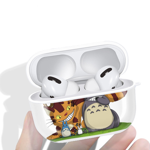 となりのトトロ 草壁メイ 草壁サツキ My Neighbor Totoro Satsuki Kusakabe Mei Kusakabe 【AirPods Pro用】ハードシェル保護ケース 耐衝撃・防指紋・カラビナ付き商品仕様