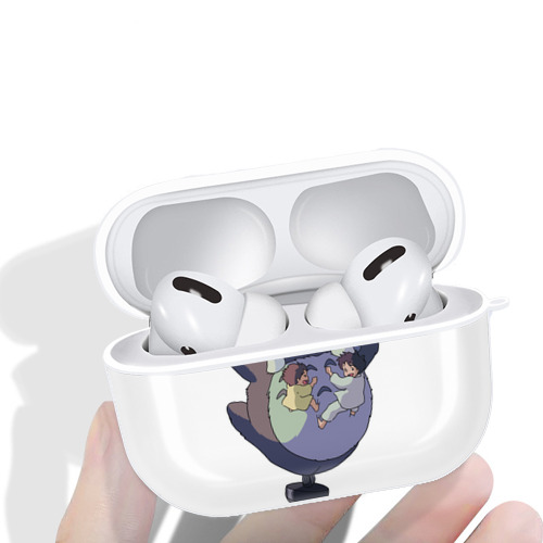 となりのトトロ 草壁メイ 草壁サツキ My Neighbor Totoro Satsuki Kusakabe Mei Kusakabe 【AirPods Pro用】ハードシェル保護ケース 耐衝撃・防指紋・カラビナ付き商品仕様