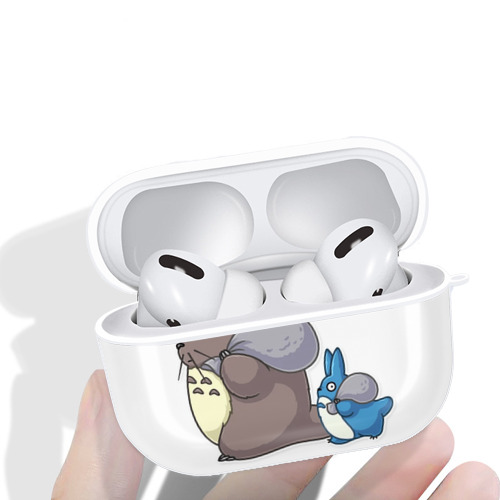 となりのトトロ 草壁メイ 草壁サツキ My Neighbor Totoro Satsuki Kusakabe Mei Kusakabe 【AirPods Pro用】ハードシェル保護ケース 耐衝撃・防指紋・カラビナ付き商品仕様