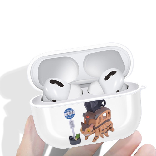 となりのトトロ 草壁メイ 草壁サツキ My Neighbor Totoro Satsuki Kusakabe Mei Kusakabe 【AirPods Pro用】ハードシェル保護ケース 耐衝撃・防指紋・カラビナ付き商品仕様