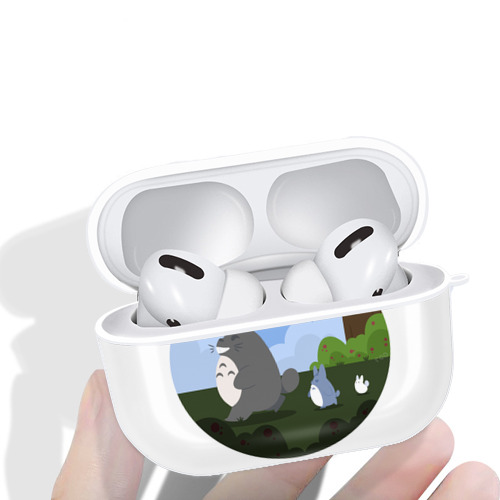 となりのトトロ 草壁メイ 草壁サツキ My Neighbor Totoro Satsuki Kusakabe Mei Kusakabe 【AirPods Pro用】ハードシェル保護ケース 耐衝撃・防指紋・カラビナ付き商品仕様