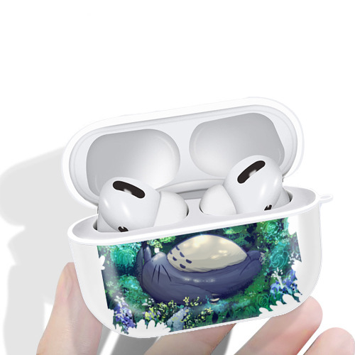 となりのトトロ 草壁メイ 草壁サツキ My Neighbor Totoro Satsuki Kusakabe Mei Kusakabe 【AirPods Pro用】ハードシェル保護ケース 耐衝撃・防指紋・カラビナ付き商品仕様
