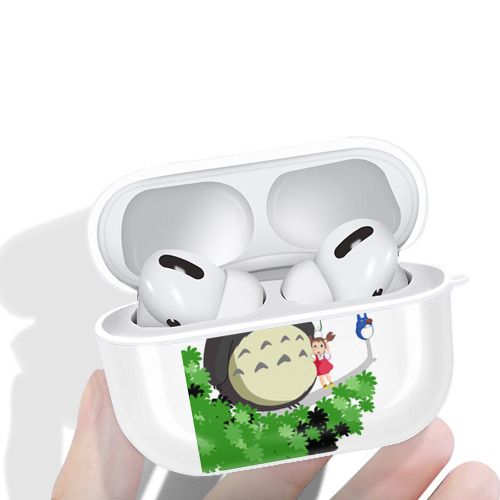 となりのトトロ 草壁メイ 草壁サツキ My Neighbor Totoro Satsuki Kusakabe Mei Kusakabe 【AirPods Pro用】ハードシェル保護ケース 耐衝撃・防指紋・カラビナ付き商品仕様