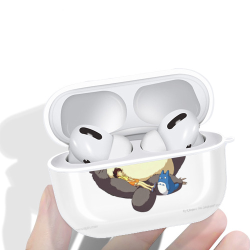 となりのトトロ 草壁メイ 草壁サツキ My Neighbor Totoro Satsuki Kusakabe Mei Kusakabe 【AirPods Pro用】ハードシェル保護ケース 耐衝撃・防指紋・カラビナ付き商品仕様