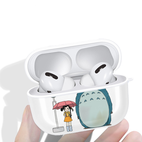 となりのトトロ 草壁メイ 草壁サツキ My Neighbor Totoro Satsuki Kusakabe Mei Kusakabe 【AirPods Pro用】ハードシェル保護ケース 耐衝撃・防指紋・カラビナ付き商品仕様