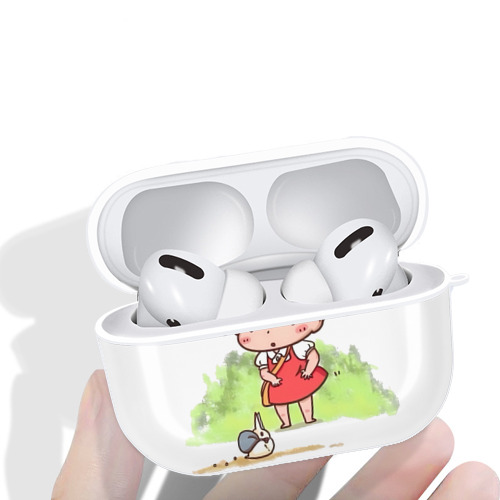 となりのトトロ 草壁メイ 草壁サツキ My Neighbor Totoro Satsuki Kusakabe Mei Kusakabe 【AirPods Pro用】ハードシェル保護ケース 耐衝撃・防指紋・カラビナ付き商品仕様